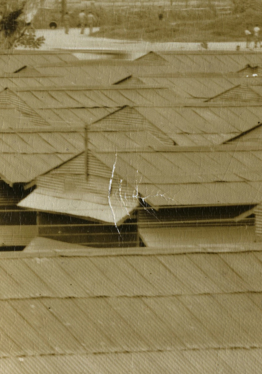 Damaged Photographic Fragment, Manila Panorama Series 1B (WWII Era)
