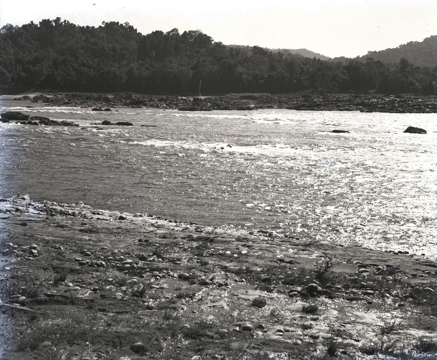 River Valley Landscape, China-Burma-India Theater, WWII Era