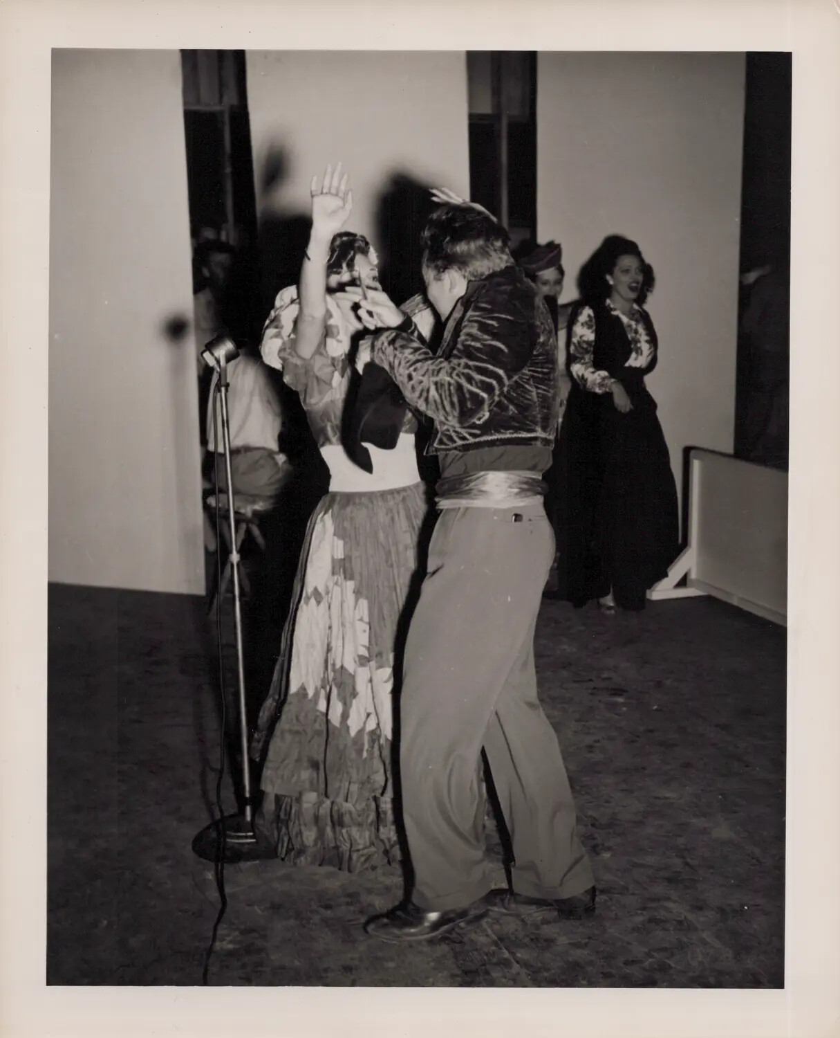 Costumed Dance Pair Performing, WWII Era Variety Show
