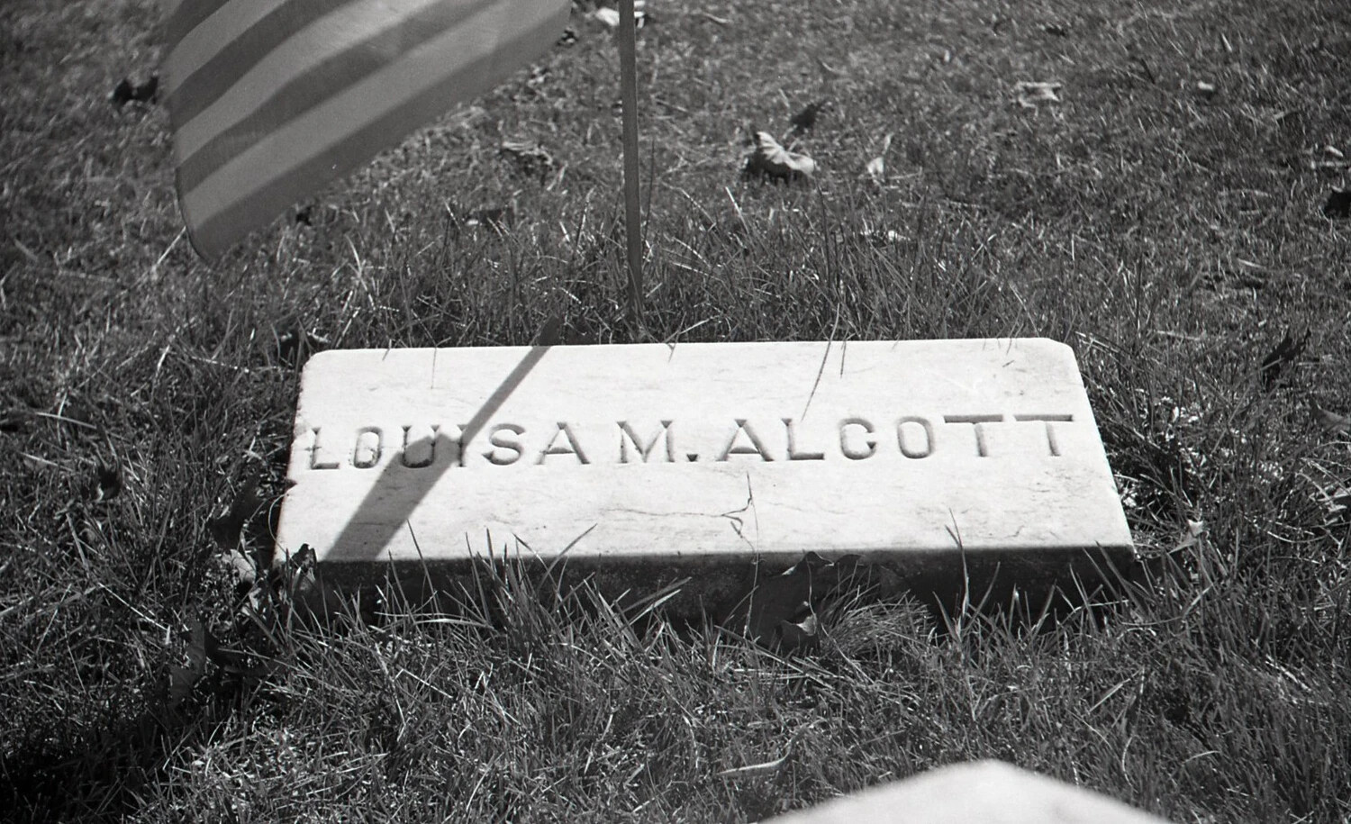Grave Marker of Louisa May Alcott, Sleepy Hollow Cemetery, Concord, Massachusetts