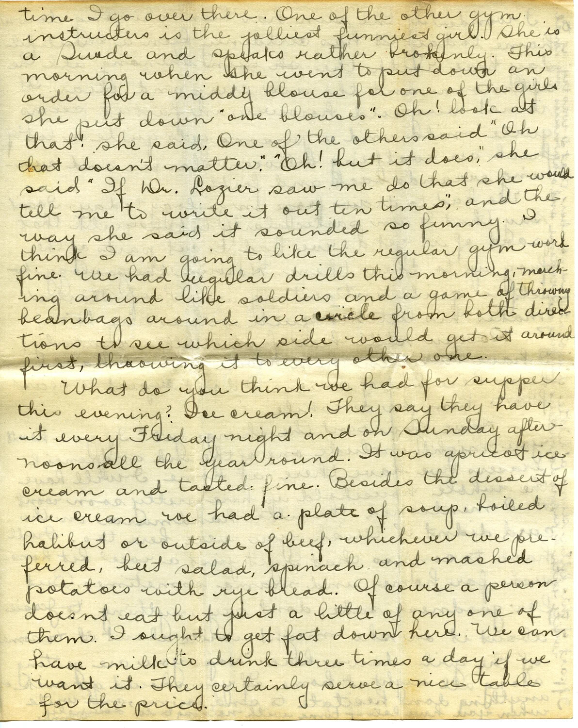 Handwritten Letter from Winnie Wagener, Page E, January 4 1917, Wagener Family WWI Letters Collection
