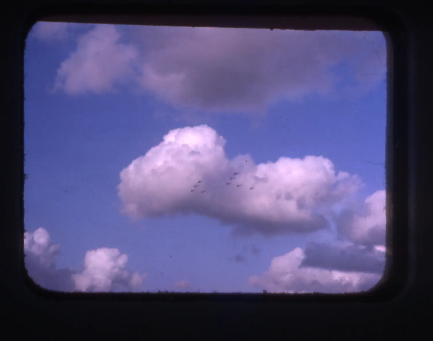 Aircraft Formation Over Cumulus Clouds, Cam Ranh Bay, Vietnam