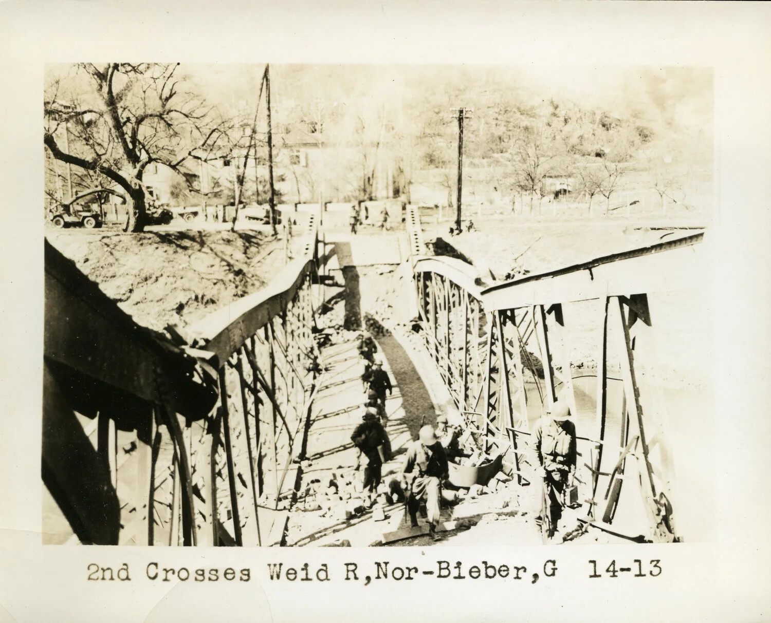 2nd Infantry Division Crossing the Weid River, Nordbieber, Germany