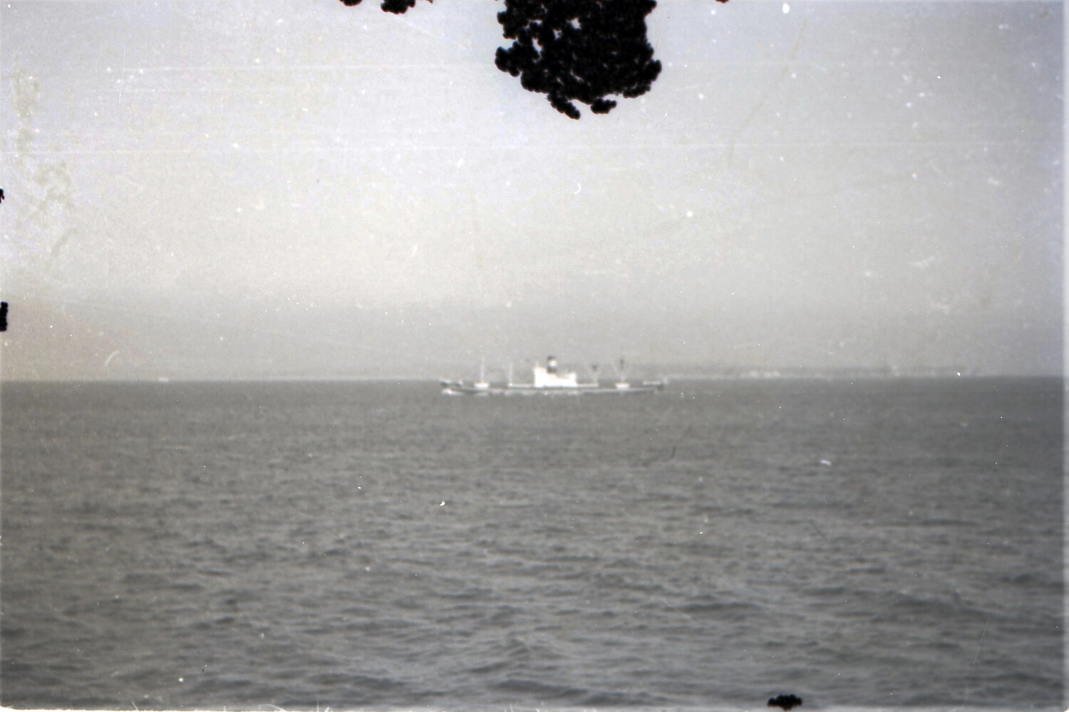 Distant View of Approaching Stores Ship, Prior to Underway Replenishment, 1954