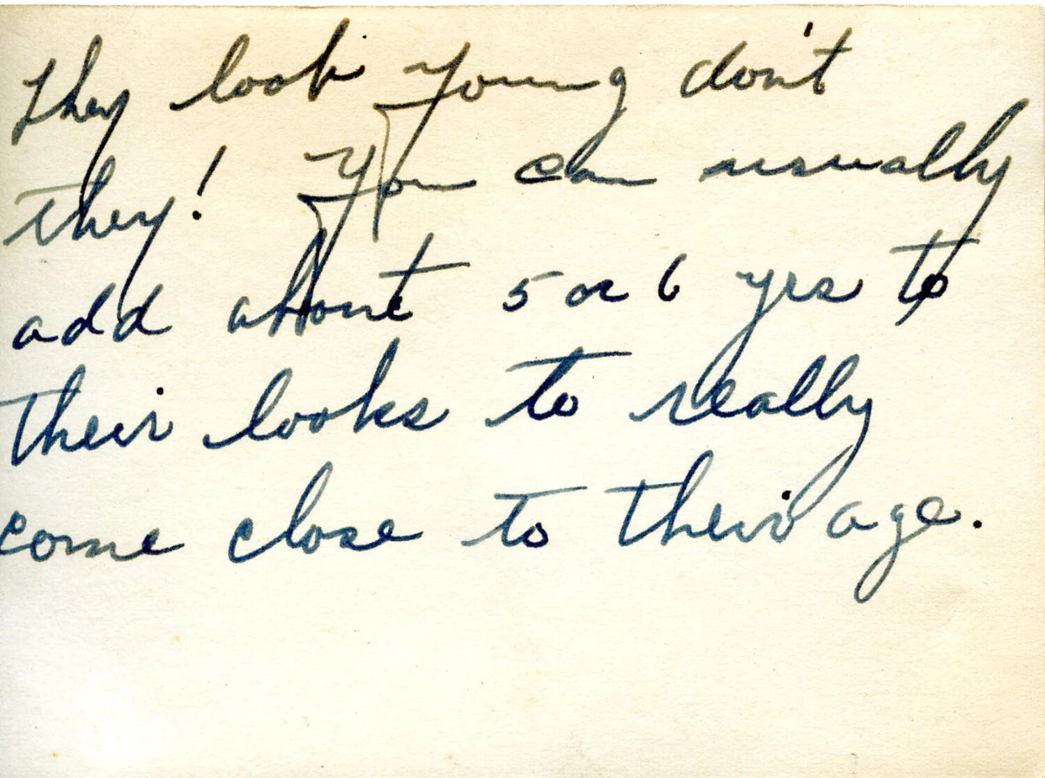 Handwritten Album Annotation Regarding Apparent Age of Local Women, WWII Photo Album