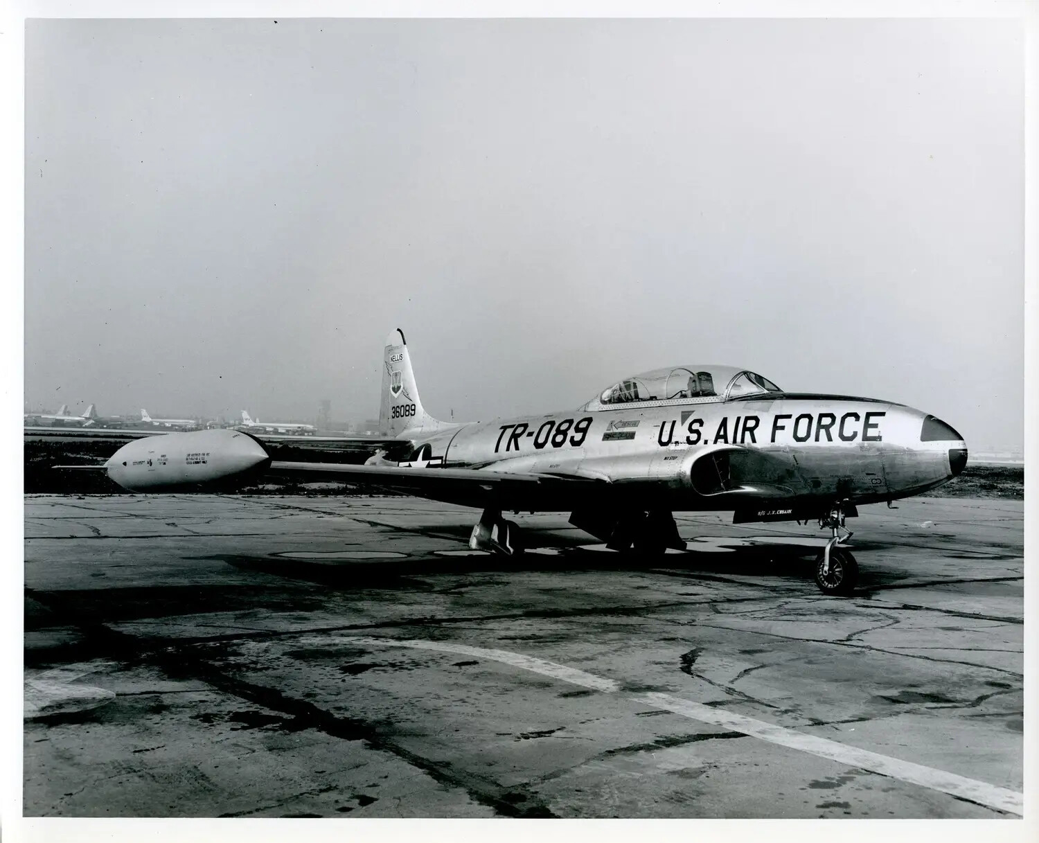 Lockheed T-33A Shooting Star, Buzz Number TR-089, Nellis Air Force Base