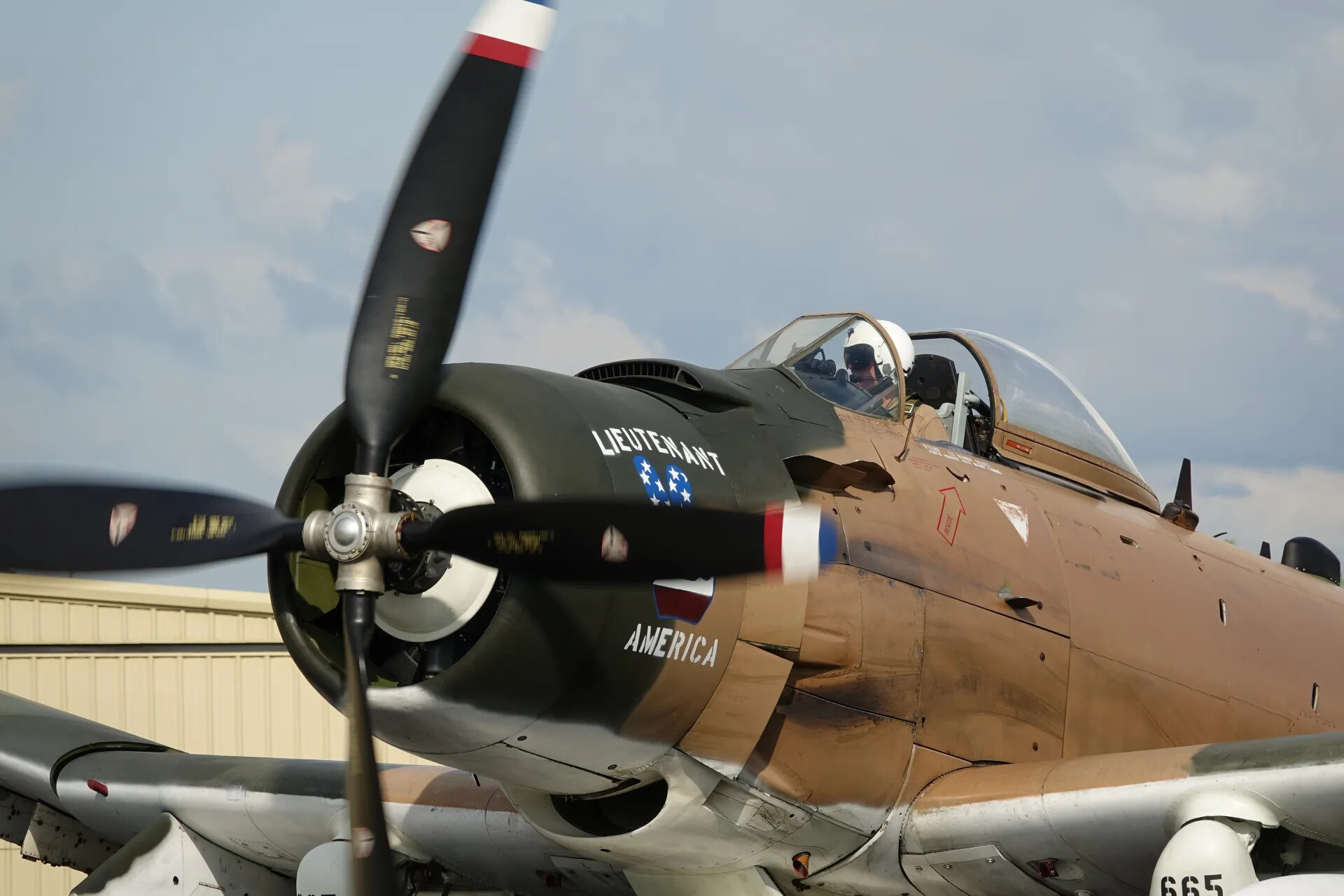 A-1 Skyraider "Lieutenant America" Nose Detail, Static Display