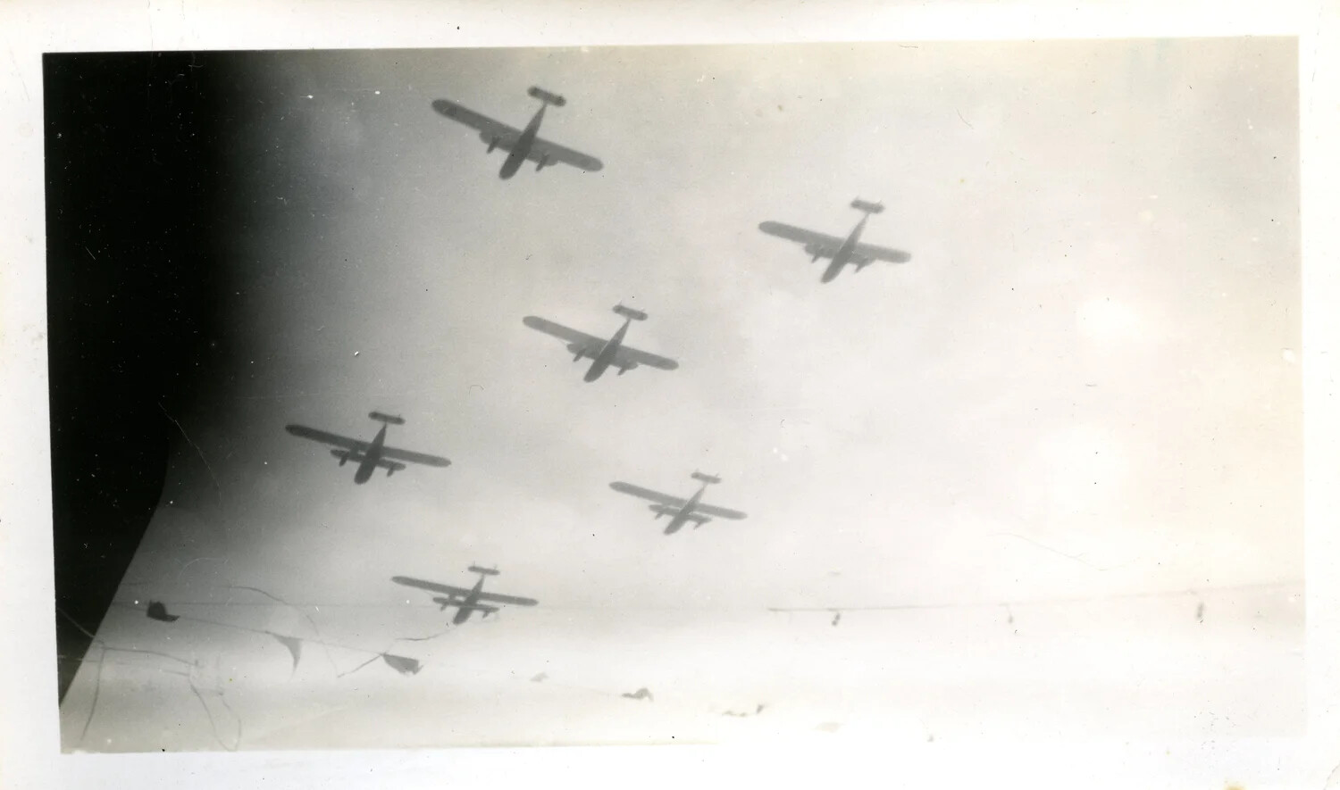 U.S. Navy Biplane Formation Flyover, Carnival Festival at Colon, Panama, 1936