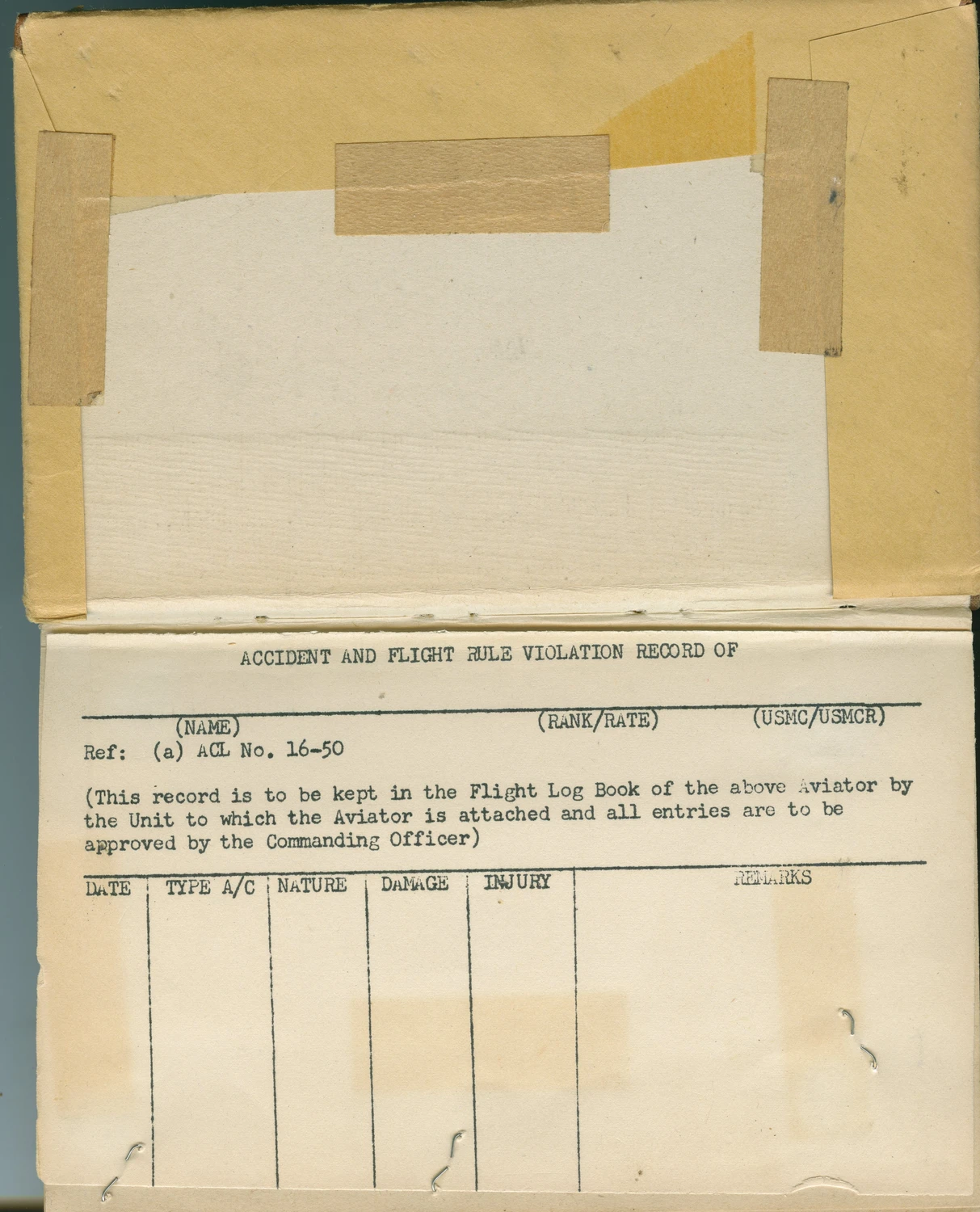 McALEER LOG BOOK OCT 1948 JAN 1952