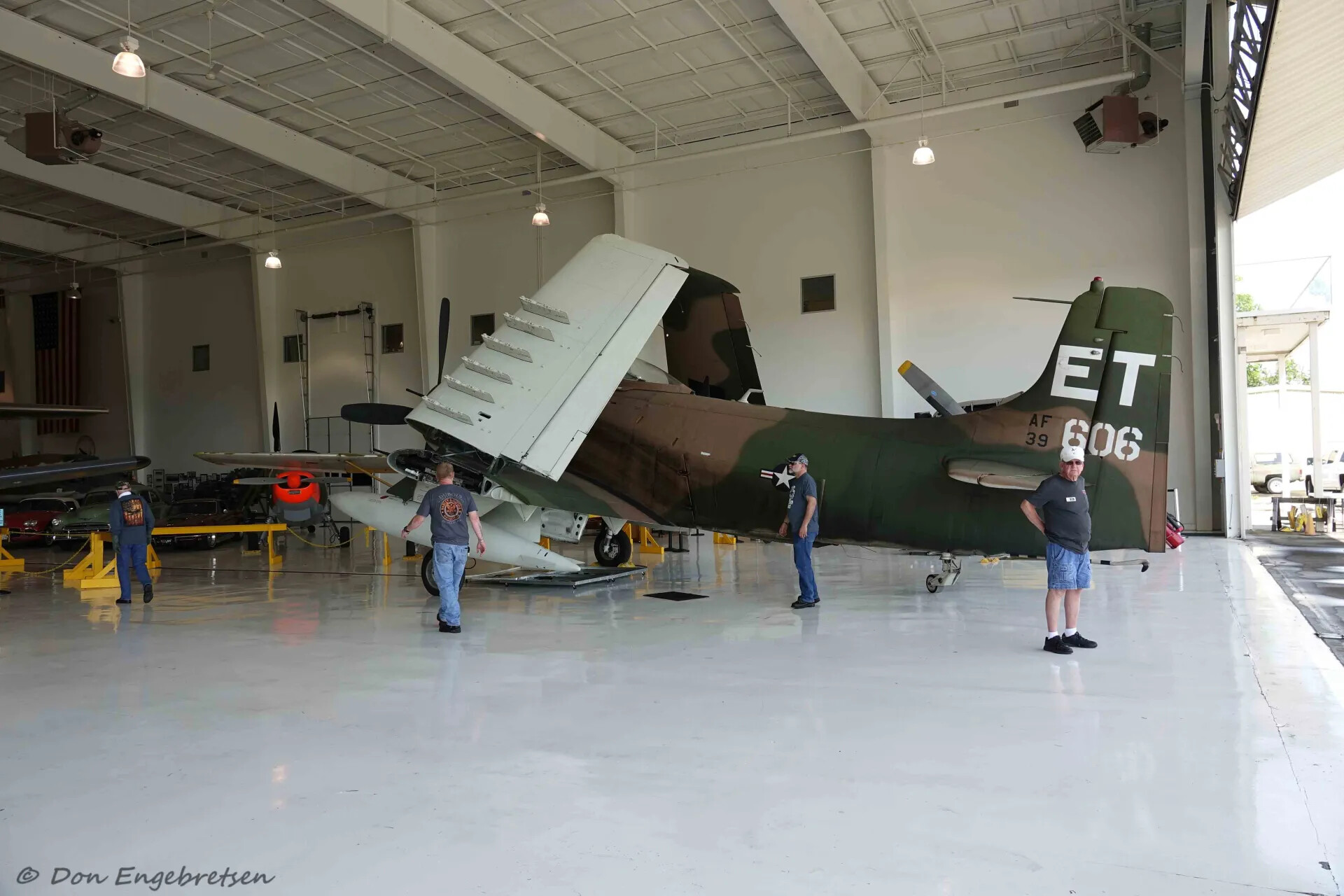 Restored Douglas A-1 Skyraider 'ET 606' on Museum Hangar Display, May 2019 Event