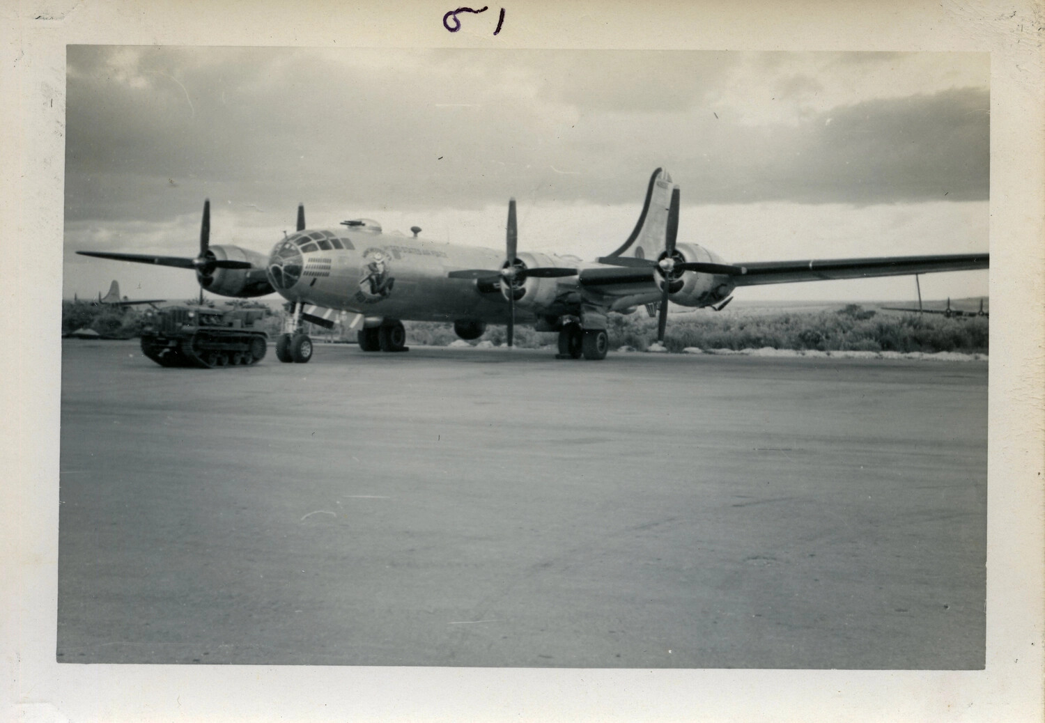 B-29 Superfortress on Airfield Ramp, 'United States Air Force' Markings, Postwar Era
