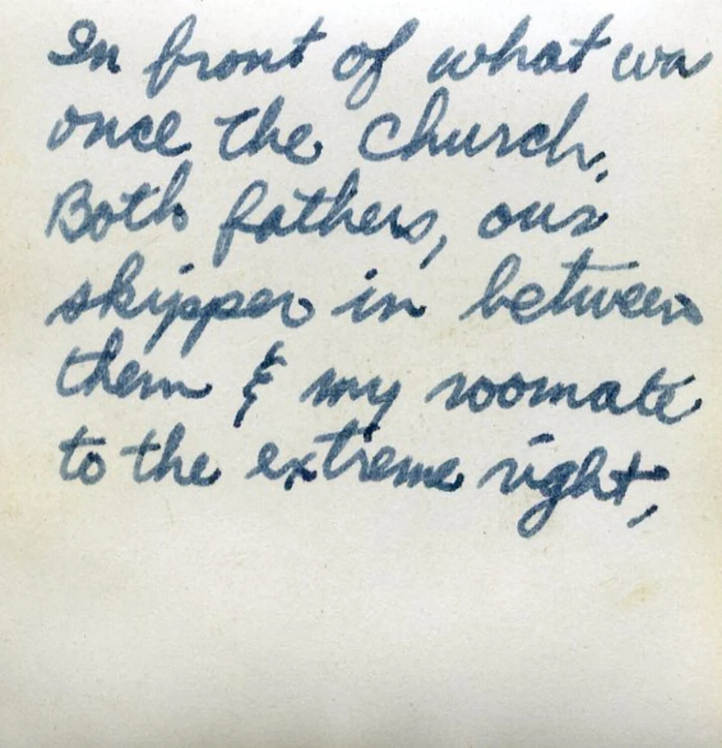 Verso Caption: 'In Front of What Was Once the Church... Our Skipper' — Hiroshima Photo Album