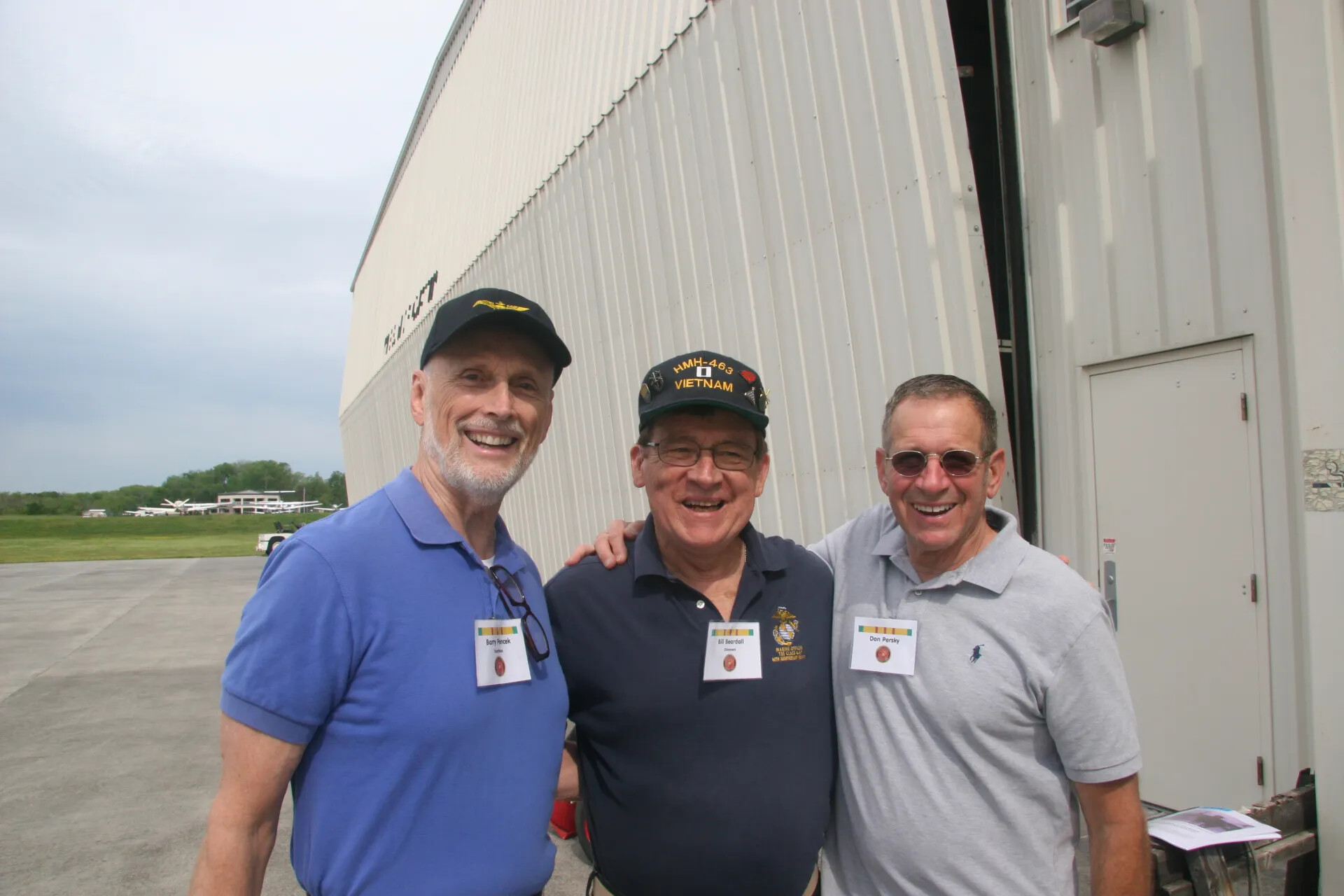 Vietnam Veterans Barry Fencek, Bill Beardall, and Don Persky at Operation Tailwind Reunion, April 30, 2016