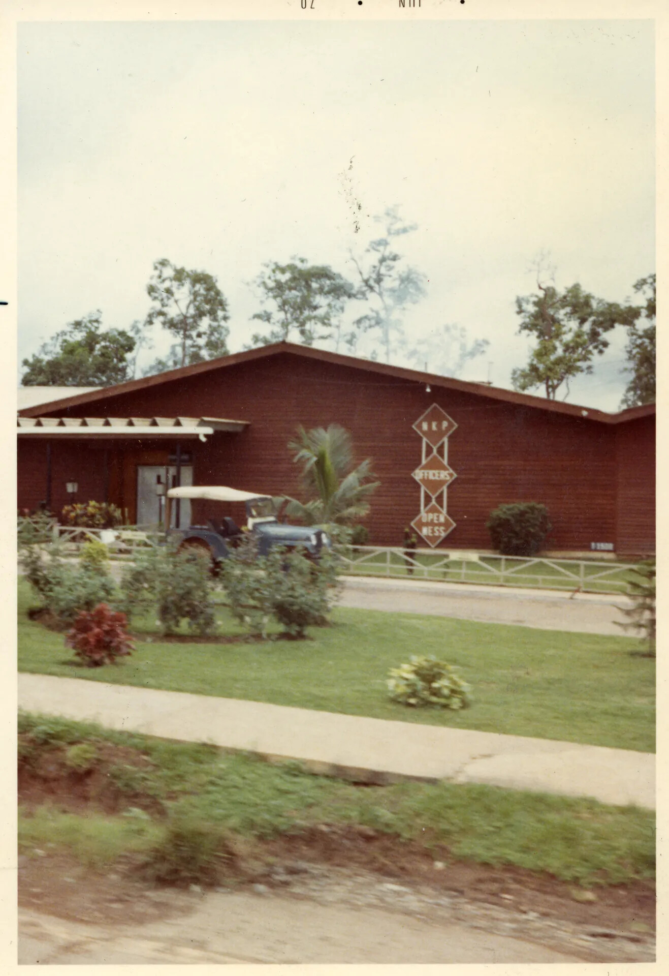 Nakhon Phanom (NKP) RTAFB Officers Open Mess Club Exterior, Vietnam War Era