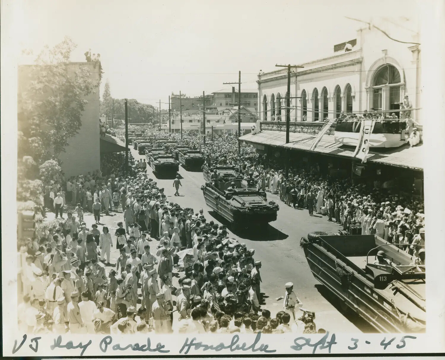 VJ Day Victory Parade, Honolulu, Hawaii, September 3, 1945