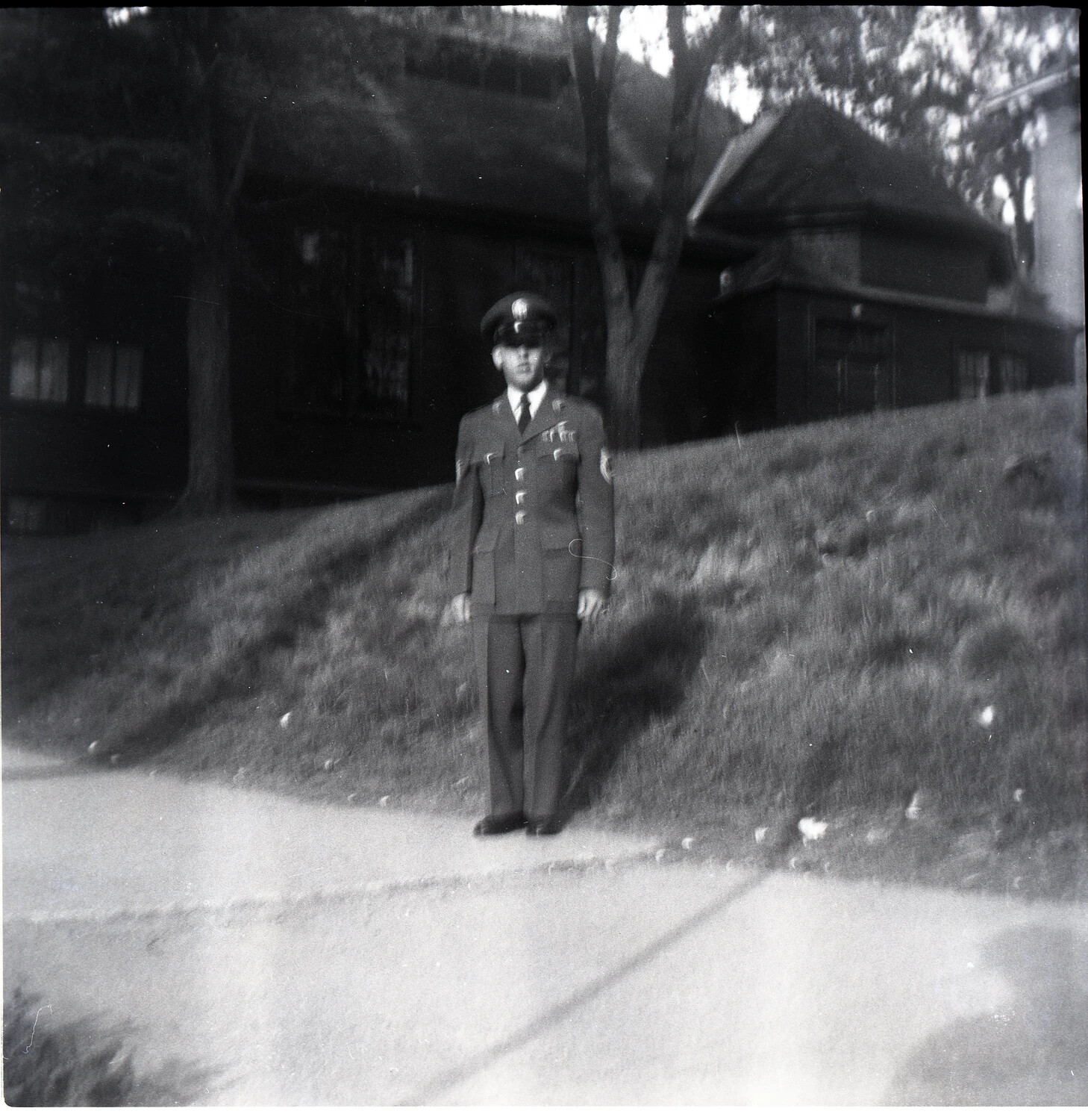 Portrait of U.S. Air Force Non-Commissioned Officer in Service Dress Uniform (Second Exposure)