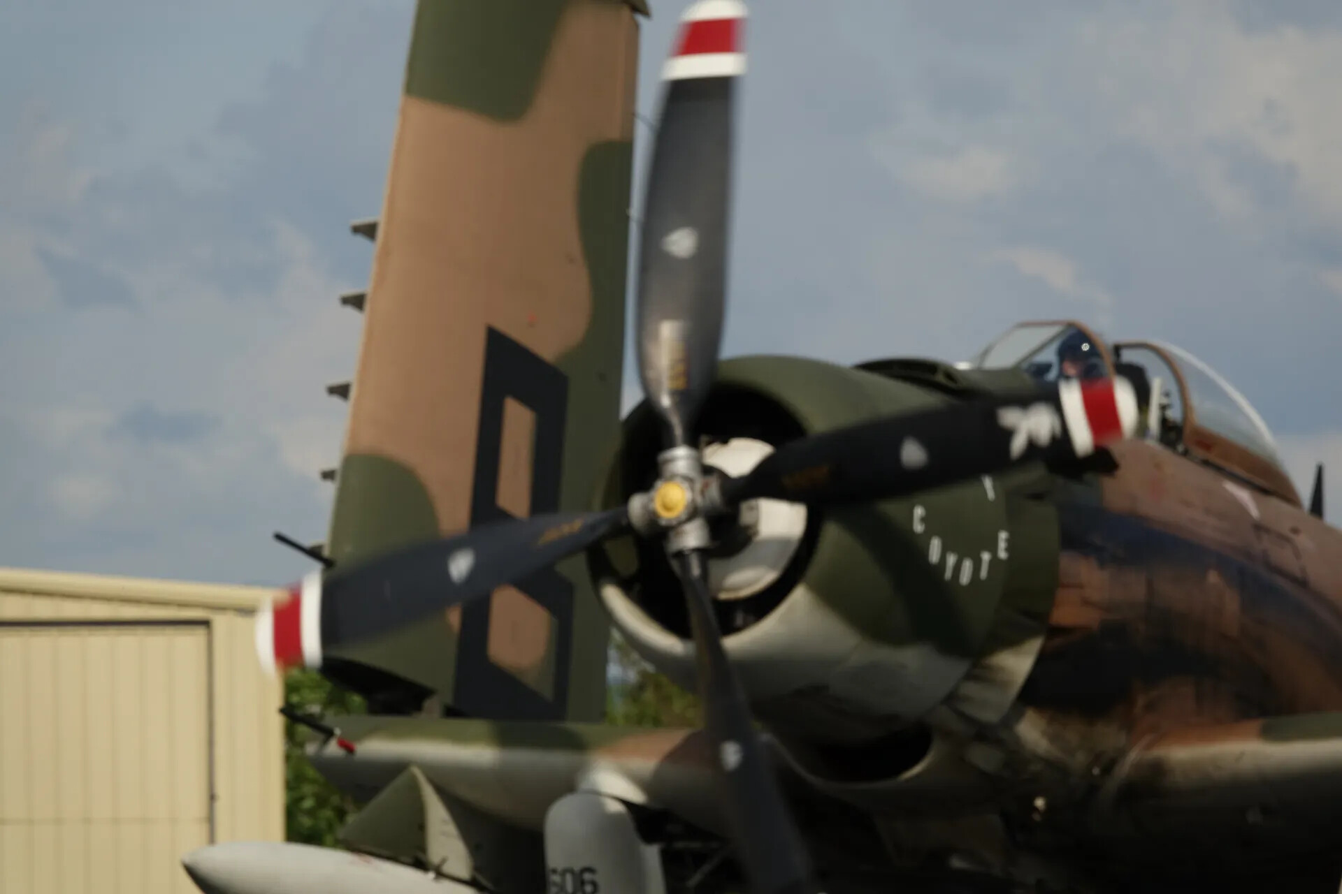 Douglas A-1 Skyraider 'Coyote', Propeller and Tail Detail, May 2019 Reunion Event
