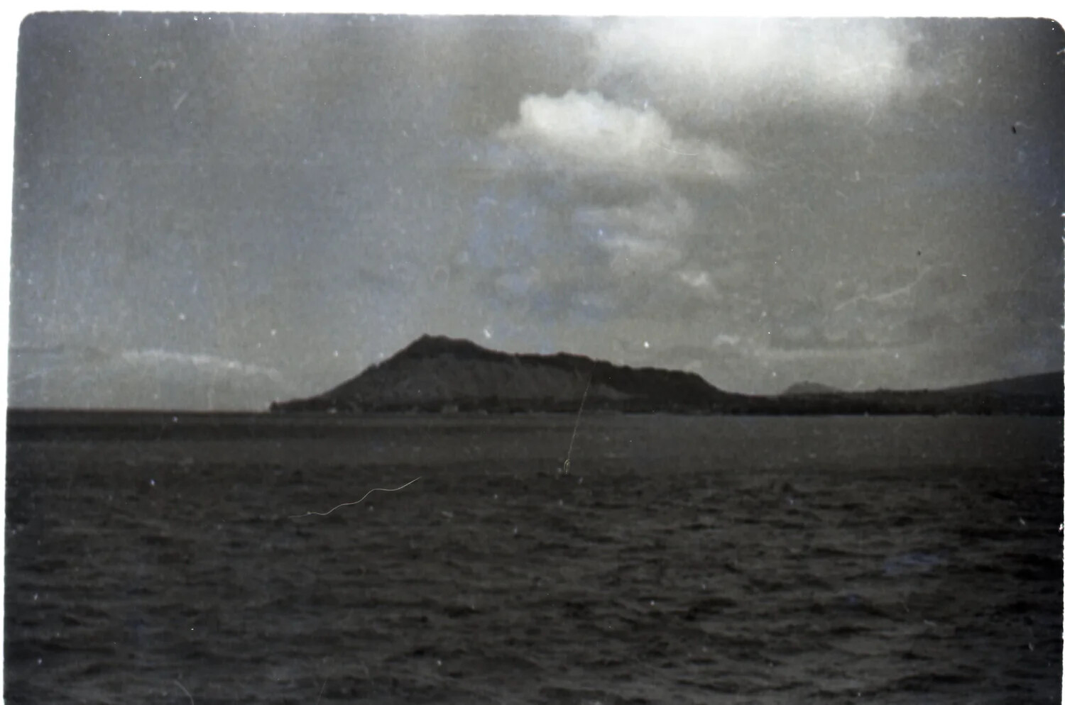 Diamond Head Crater Viewed from the Sea, Oahu, Hawaii, 1954