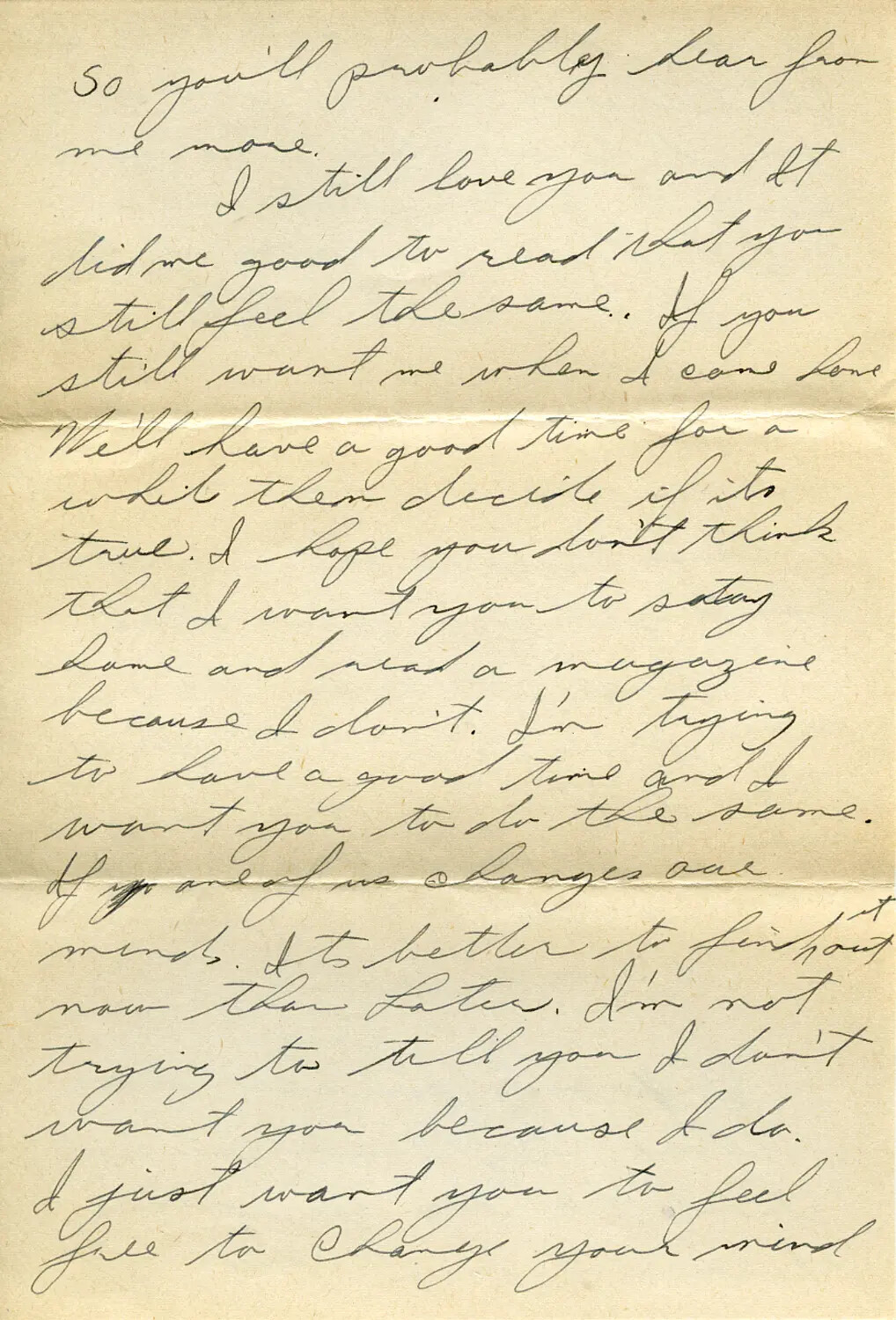 Handwritten Personal Letter, WWII Correspondence, Moon/Sammiet Collection