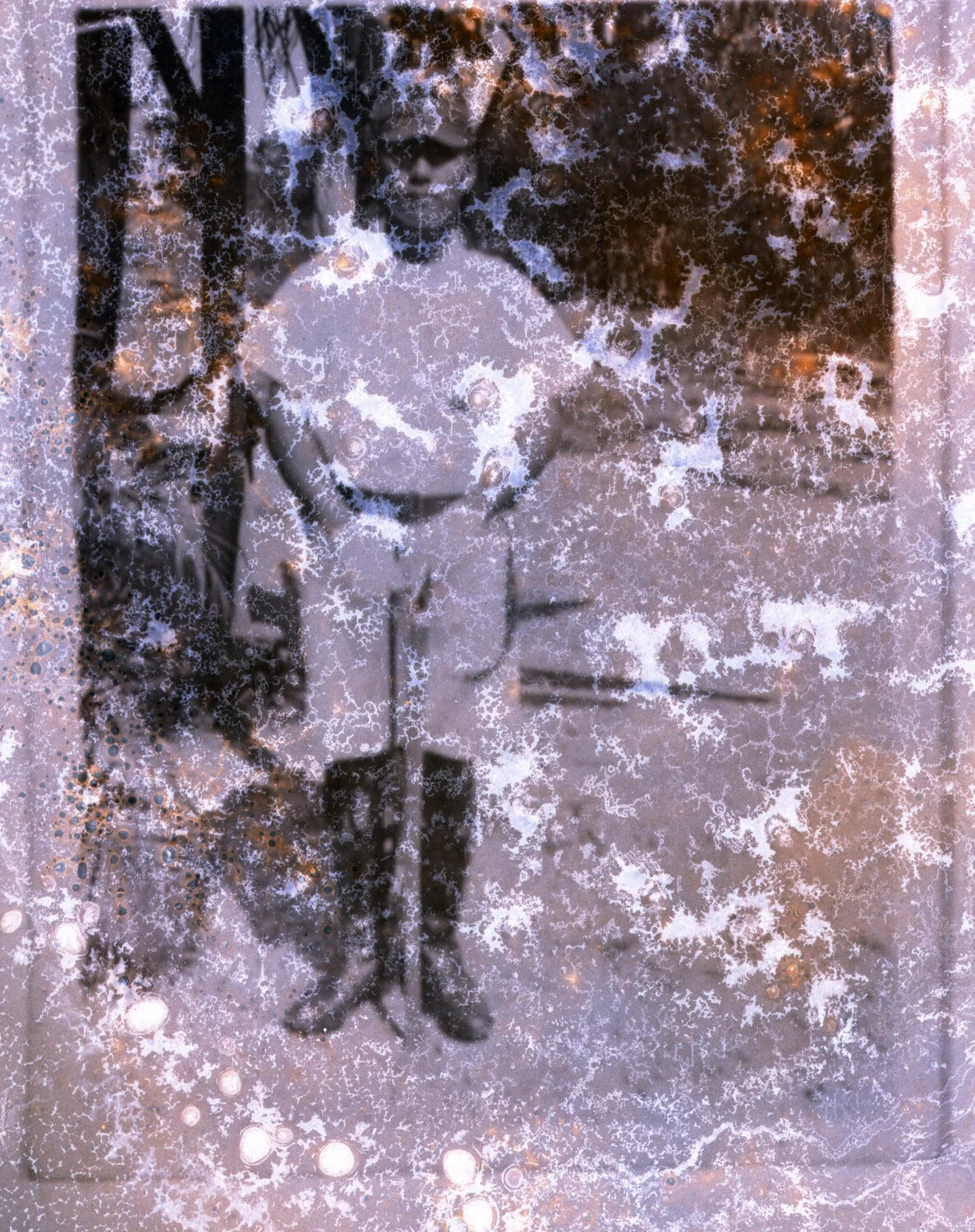 Captured Japanese Military Photograph, China-Burma-India Theater, WWII (Severely Degraded Negative)