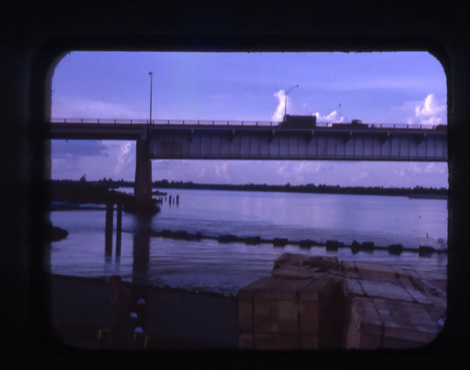 View of Bridge and Cargo Dock at Cam Ranh Bay, Vietnam