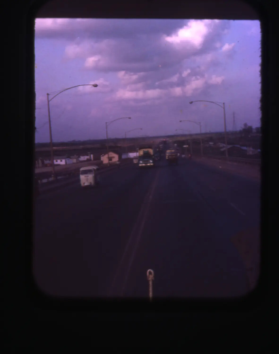 Roadway Traffic Scene, Vietnam (Cam Ranh Bay Area), Vietnam War Era