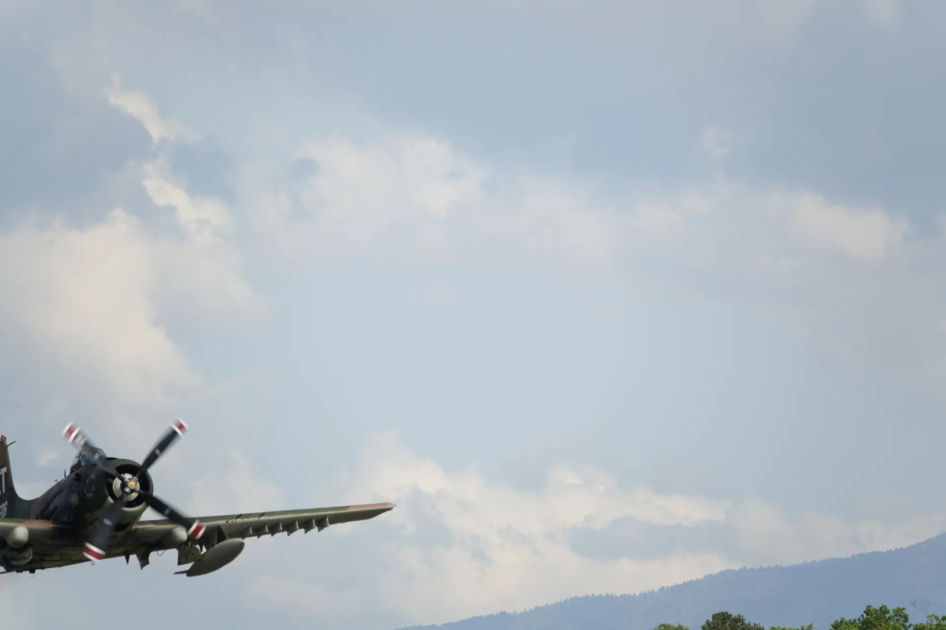 A-1 Skyraider "ET-606" Airborne at Warbird Event, May 2019