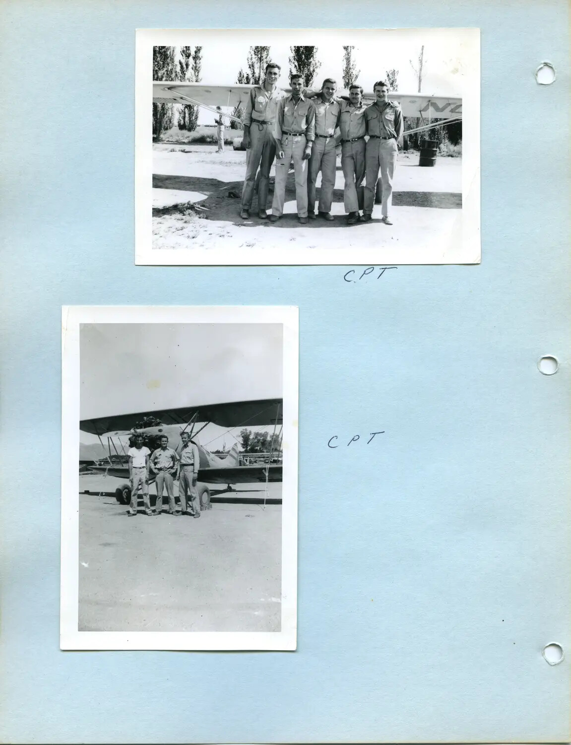 Civilian Pilot Training (CPT) Program Trainees with Aircraft