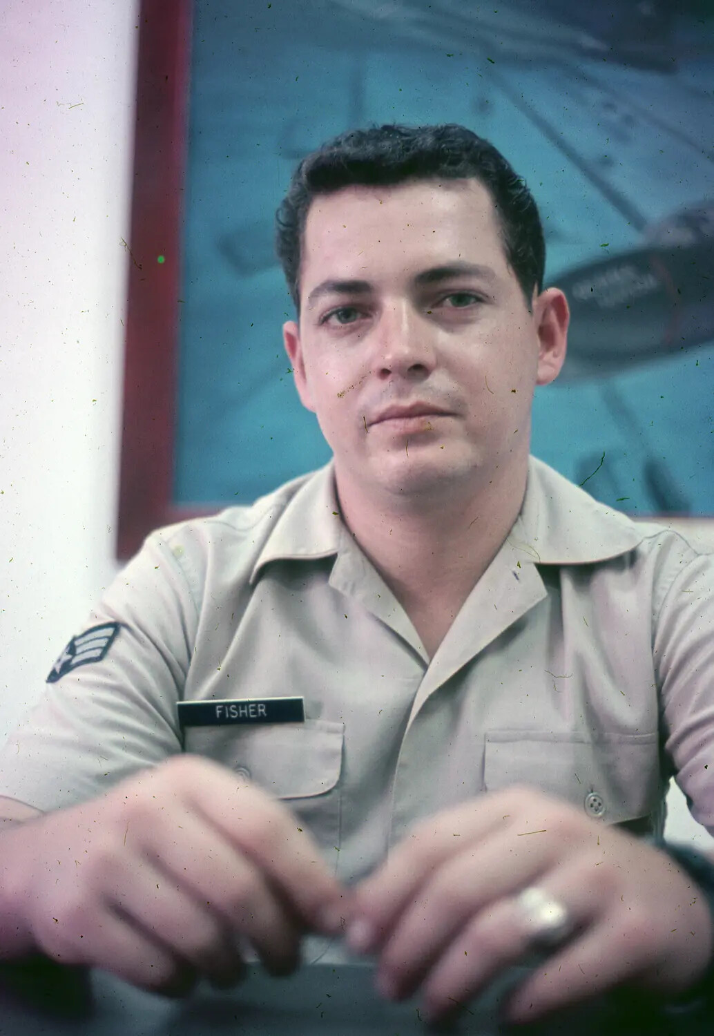 Portrait of USAF Airman 'Fisher,' 3rd Tactical Fighter Wing, Vietnam, 1965