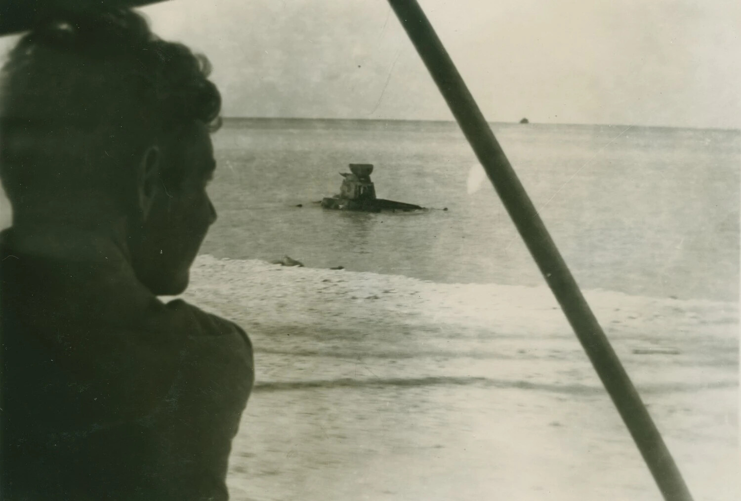 Partially Submerged Wreck Viewed from Shore, Pat McAleer Collection