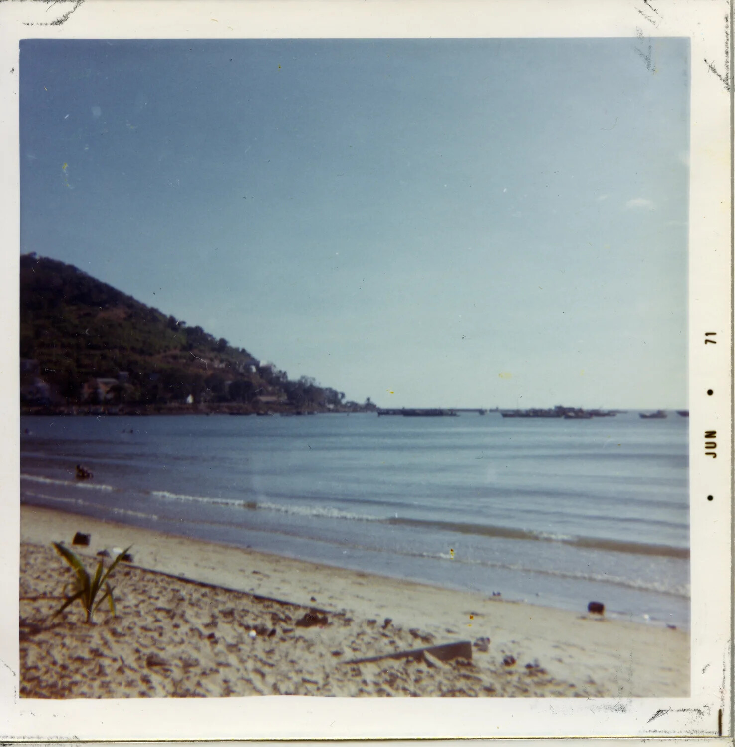 Coastal Beach Scene, Vietnam, 1971