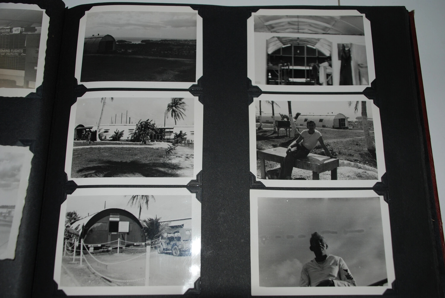 Photo Album Page: NATS Squadron VR-6 Base Views, Naval Air Station Agana, Guam, WWII