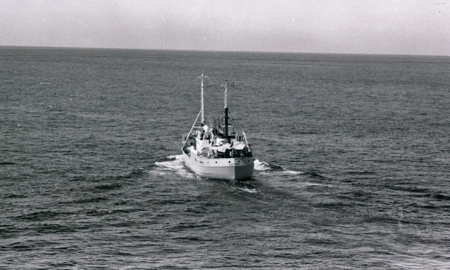 Soviet AGI Intelligence Trawler ('Ivan') Shadowing a U.S. Carrier Task Force, Vietnam War Era
