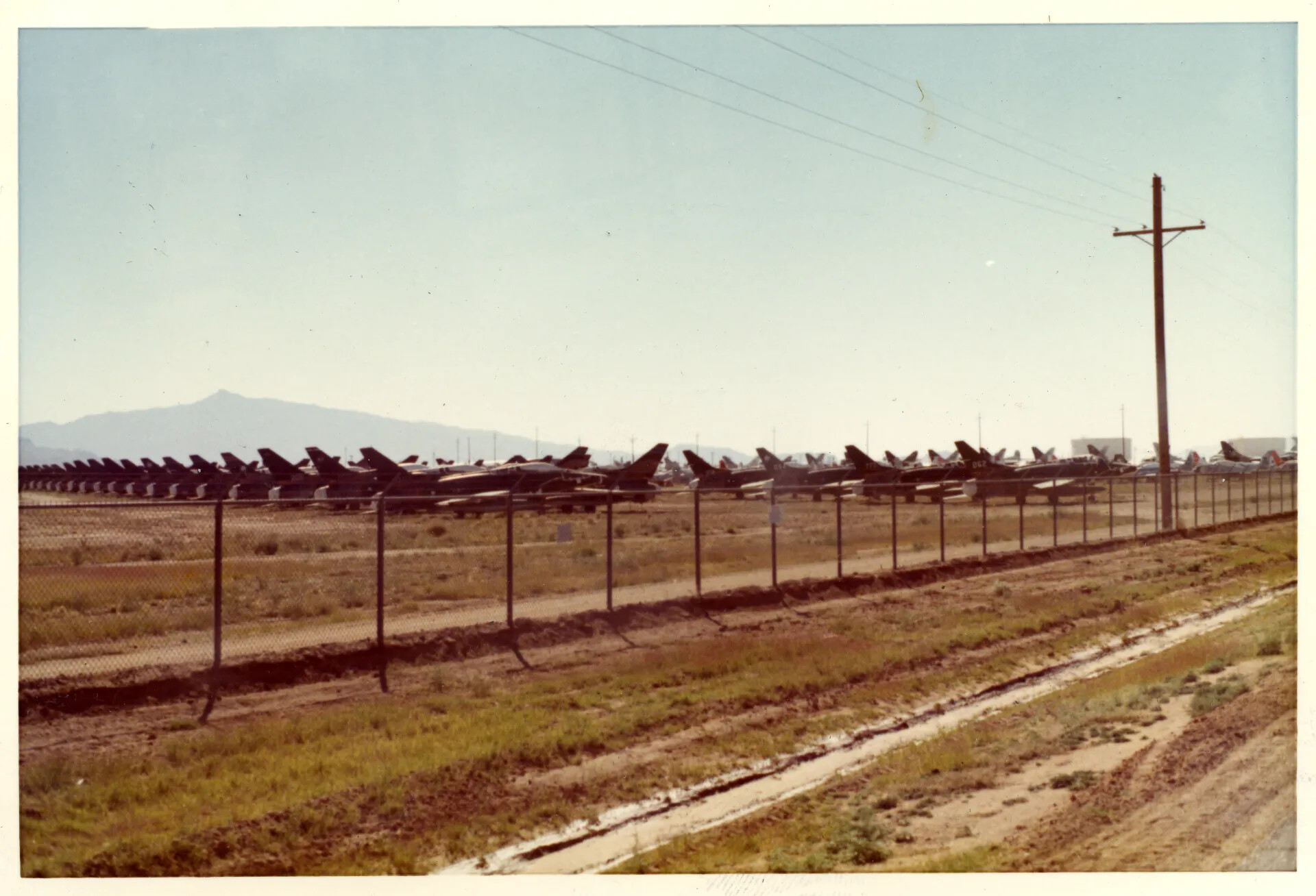 Row of Retired Delta-Wing Interceptors, Davis-Monthan AFB Boneyard, Arizona