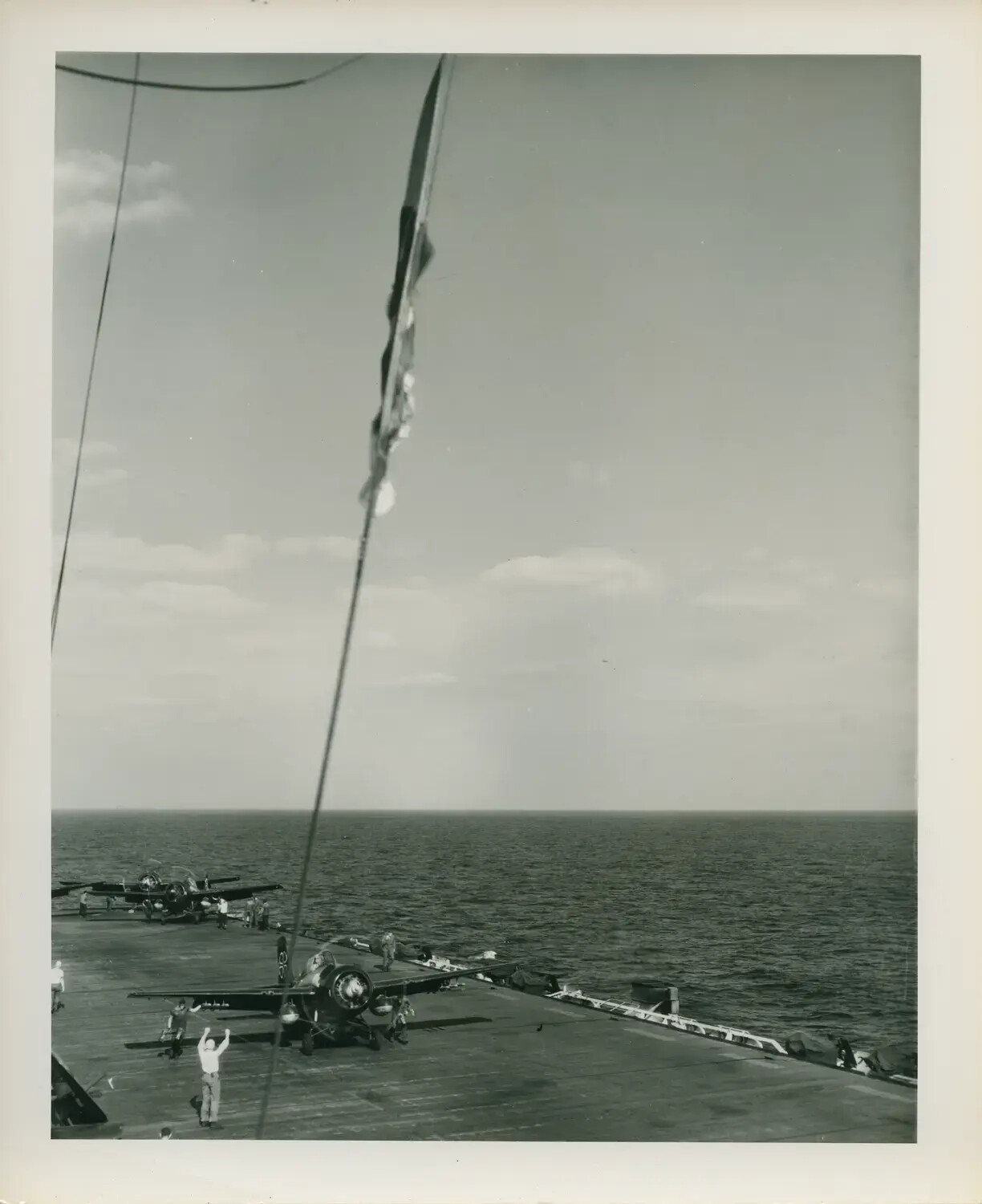 Flight Deck Operations Aboard USS Petrof Bay (CVE-80), WWII Pacific