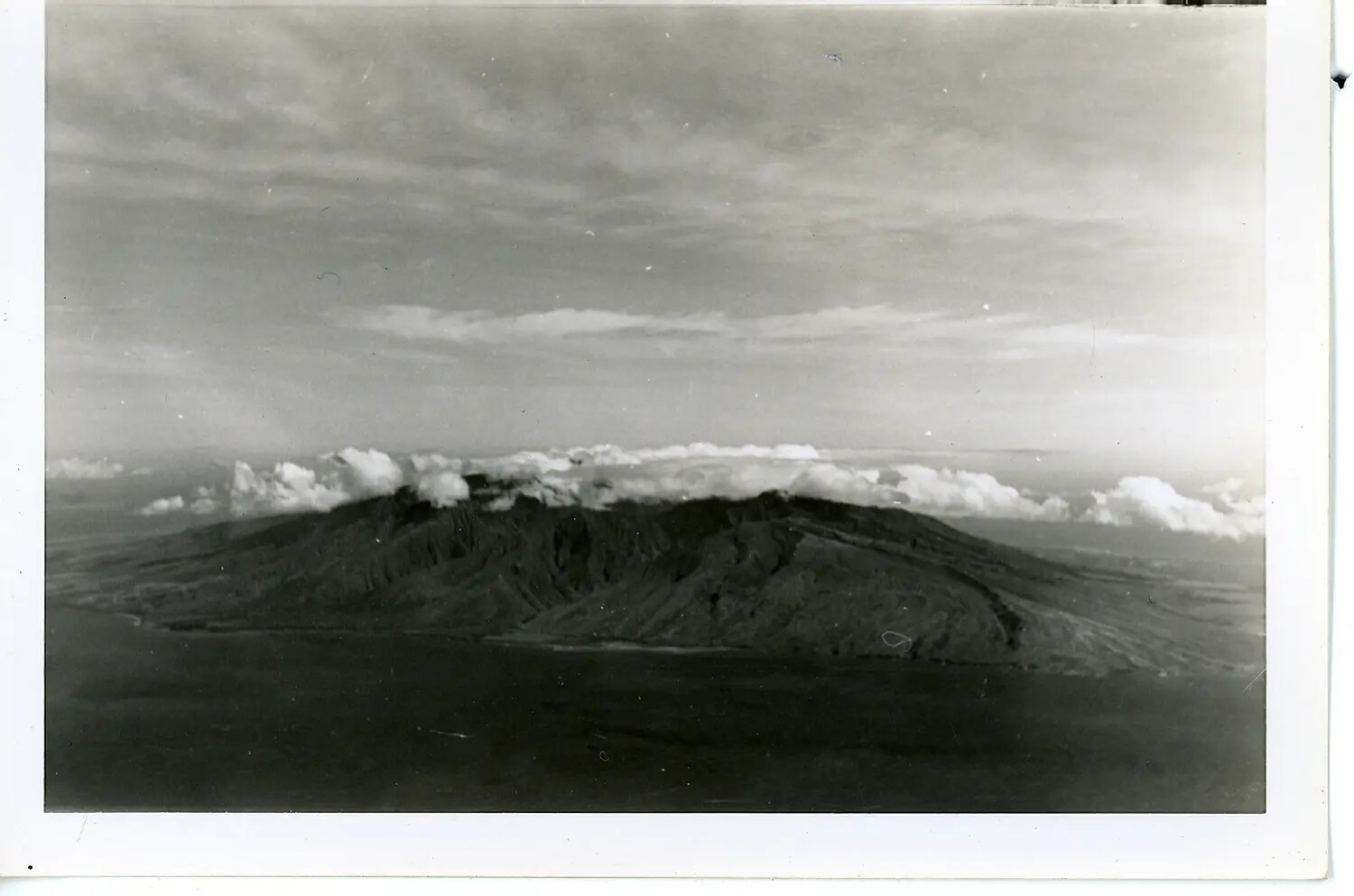 Aerial View of a Volcanic Island Massif, Hawaii