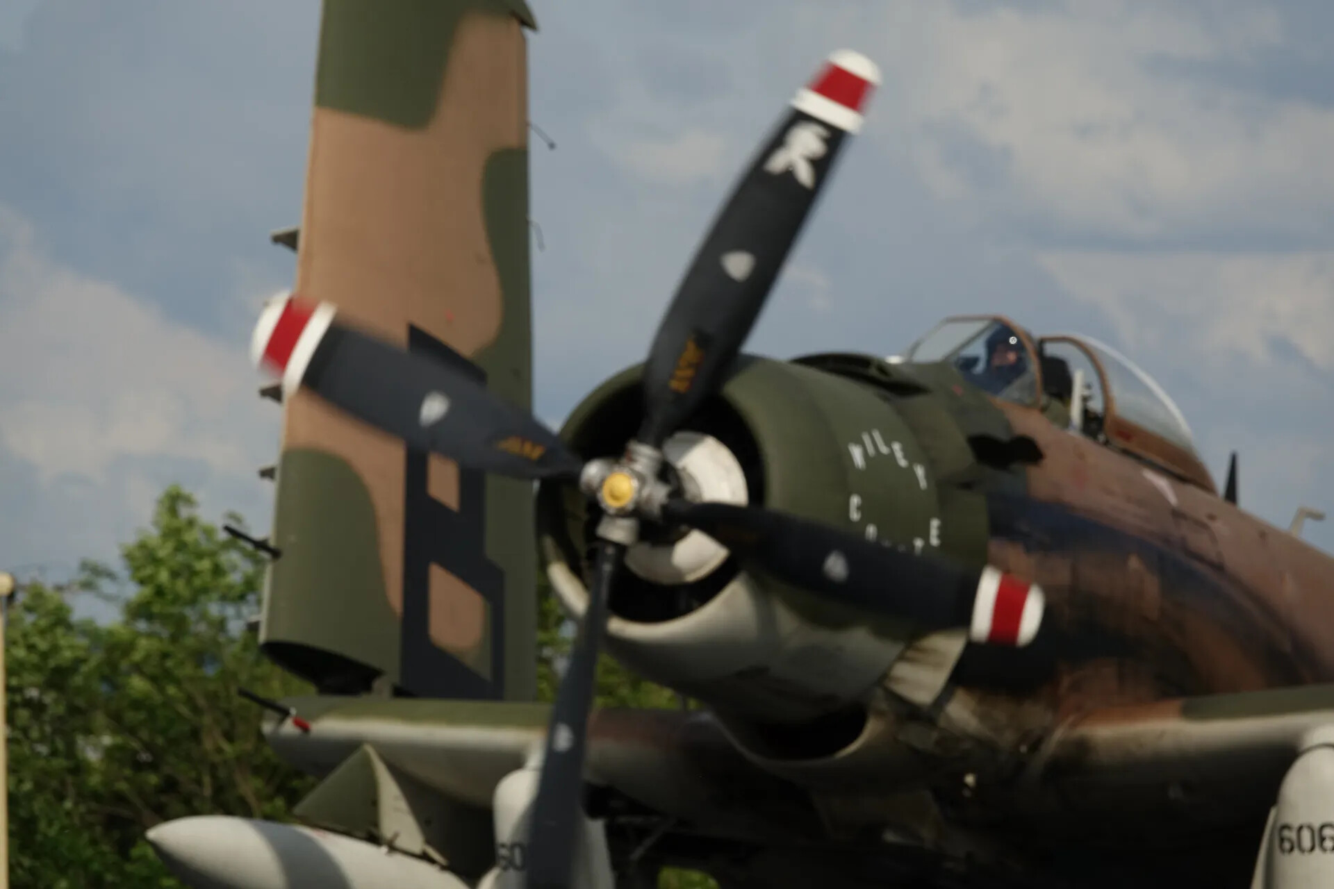 Douglas A-1 Skyraider "Wiley Coyote" Engine and Cowling Detail, Air Show