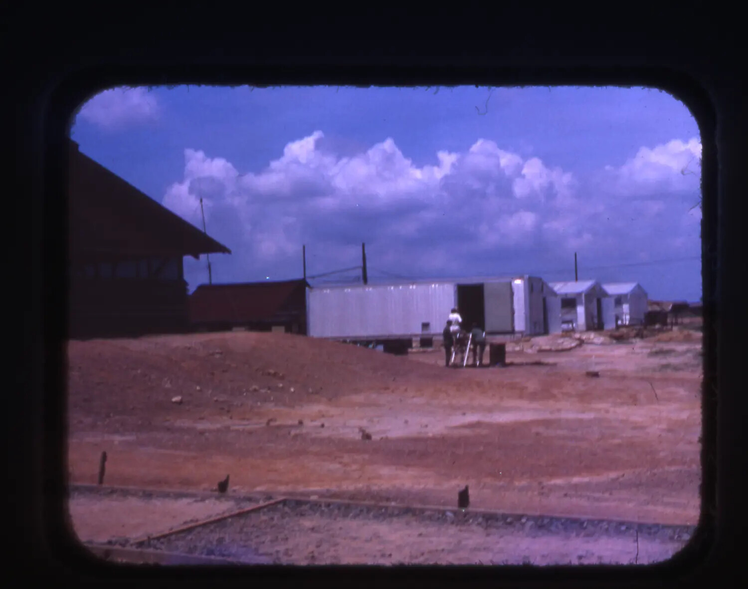 Base Construction Site with Prefabricated Buildings, Cam Ranh Bay, Vietnam