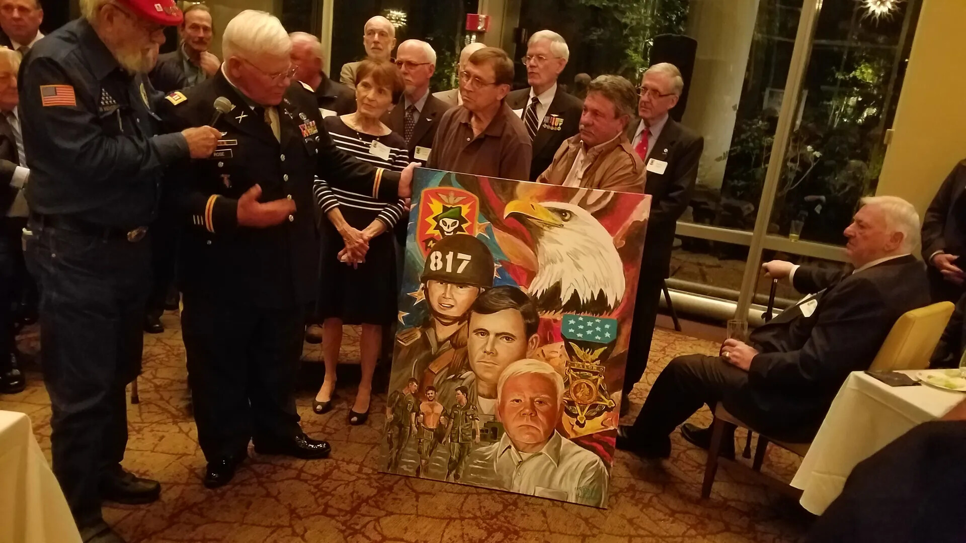 Gary M. "Mike" Rose Receives Commemorative Operation Tailwind Artwork, October 23, 2017