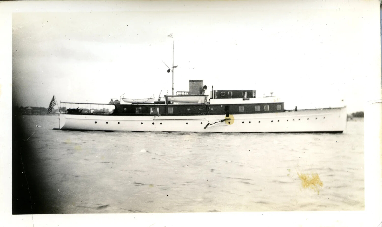 Motor Yacht "Vara" at Anchor near France Field, Panama Canal Zone