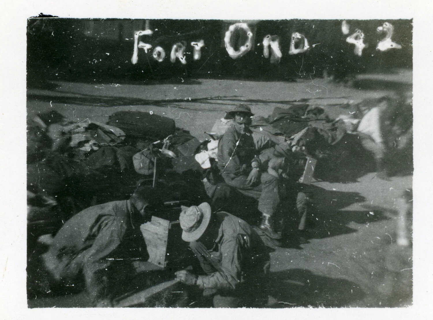 U.S. Army Soldiers at Fort Ord, California, 1942 (Personal Snapshot, Joe Vieira Collection)