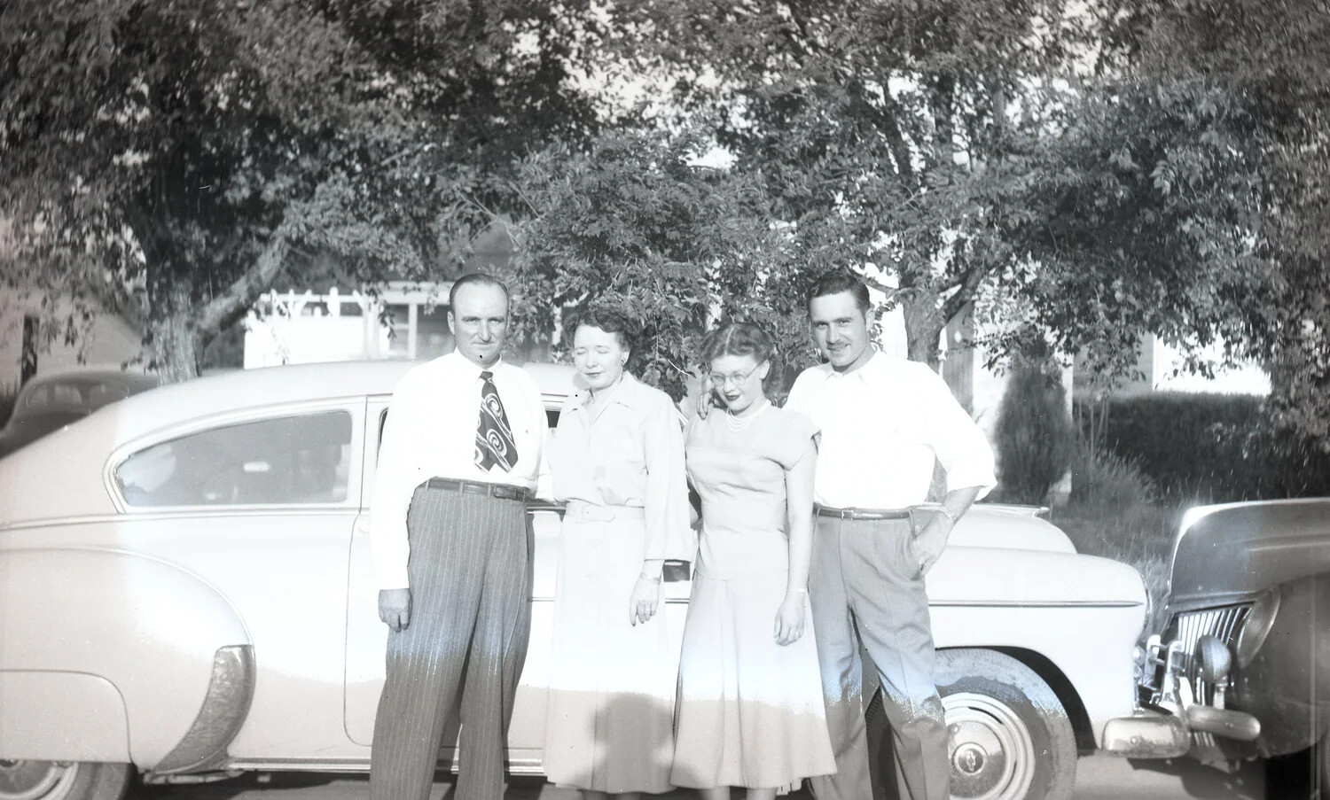 Family Group Portrait with Automobiles, Jack Kelley Photo Album