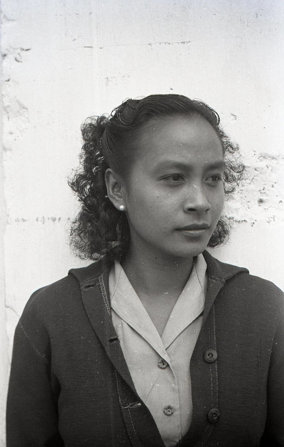 Portrait of a Young Filipina Woman, Luzon, Philippines, WWII Era