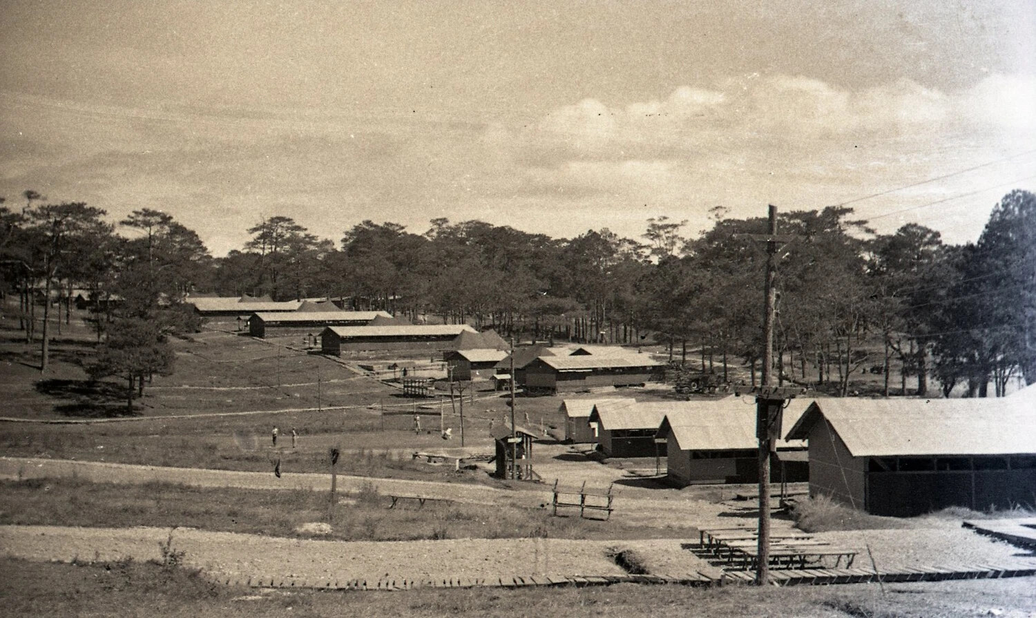 Panoramic View of Camp John Hay, Baguio, Luzon, Philippines, WWII Era