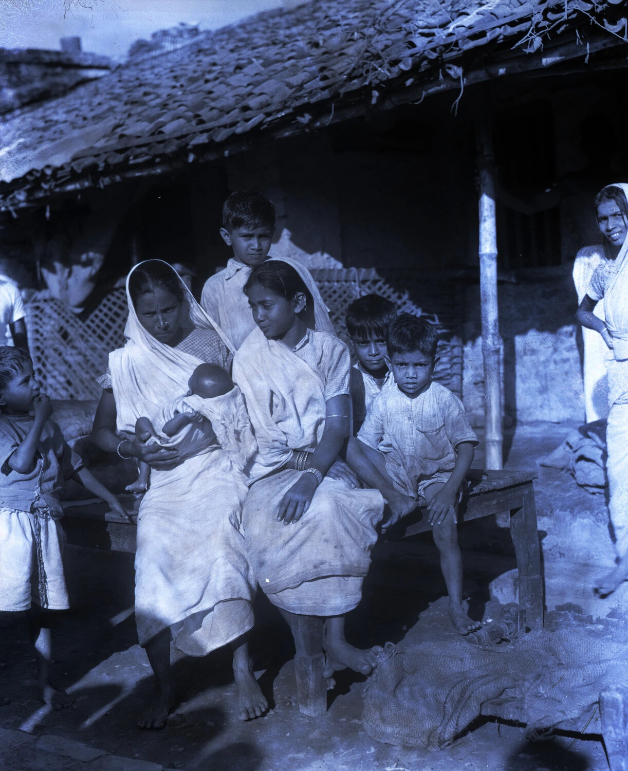 Village Family Group, China-Burma-India Theater, World War II