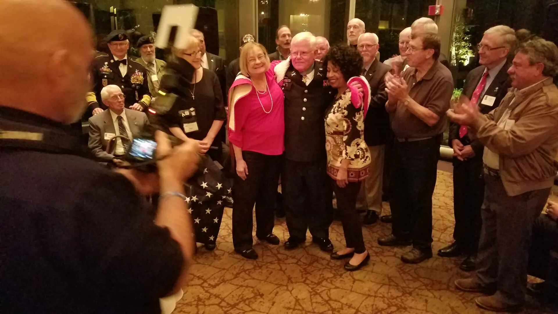 Veteran Honored with Quilt of Valor Presentation, Special Forces Charitable Trust Reception, October 23, 2017