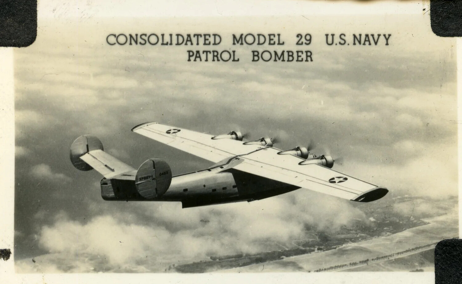 Consolidated XPB2Y-1 Coronado (Model 29) U.S. Navy Patrol Bomber Prototype in Flight — Period Publicity Photograph
