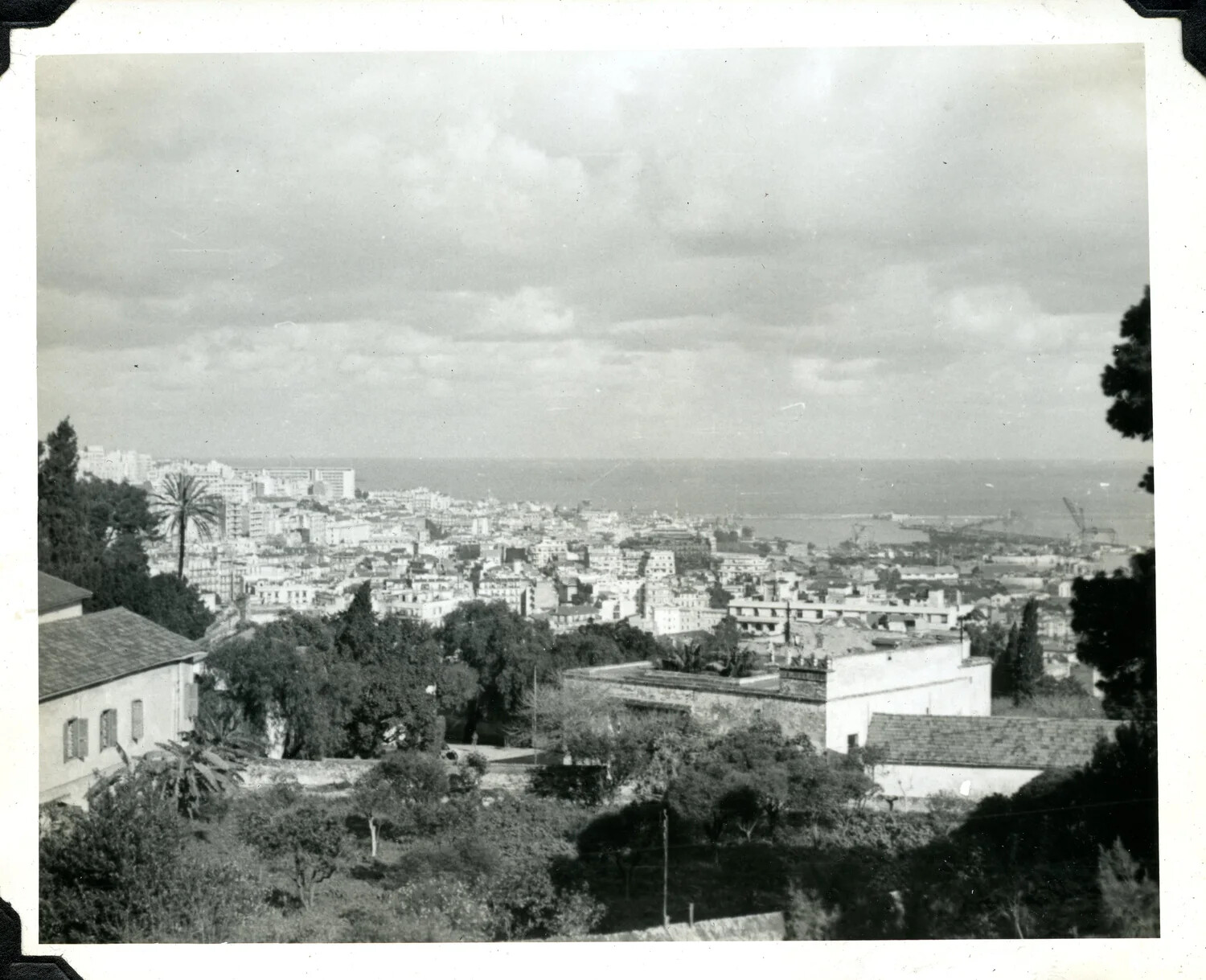 Panoramic View of a North African Coastal City, Signal Corps Album