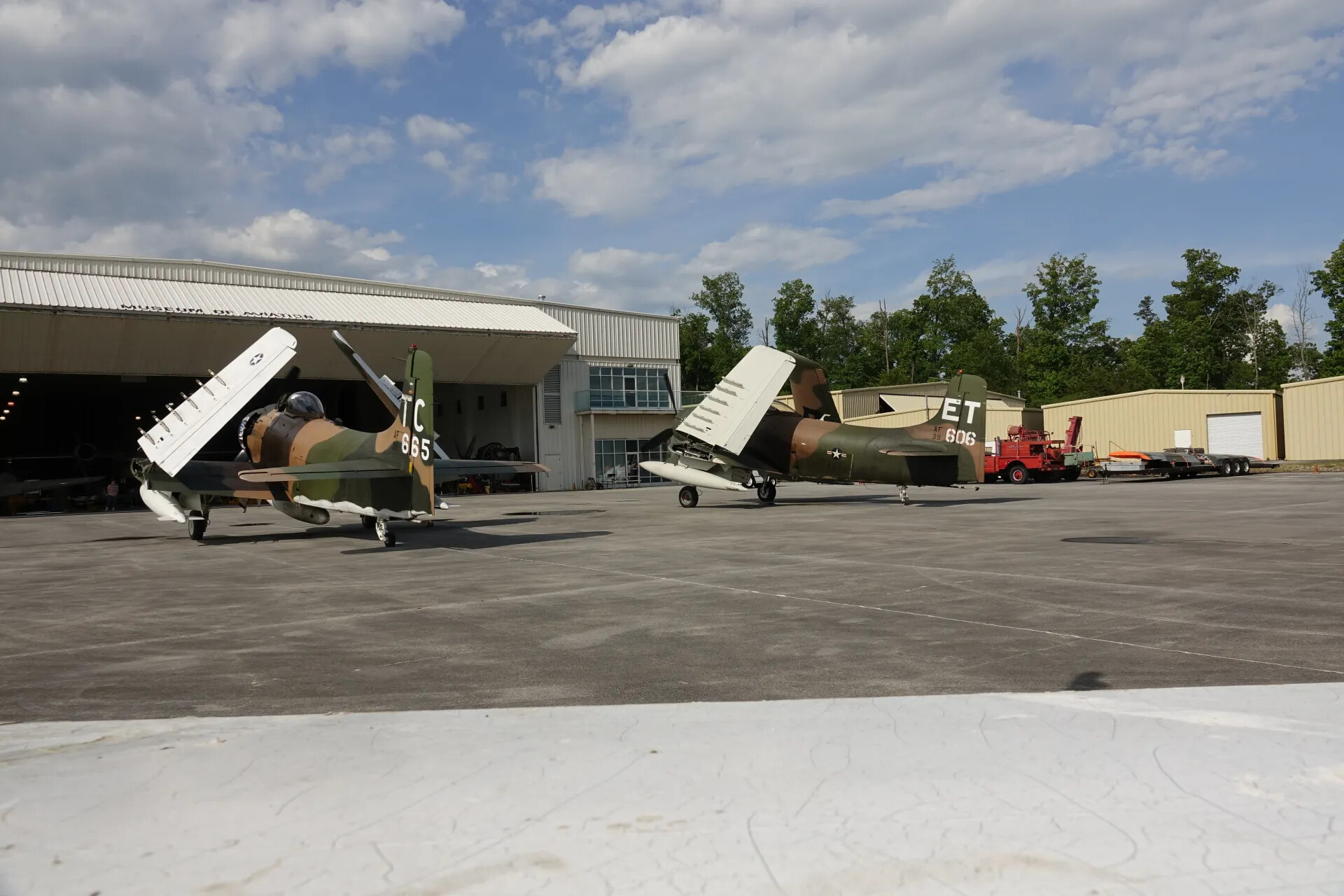 Preserved A-1 Skyraider Aircraft at Museum of Aviation, May 2019