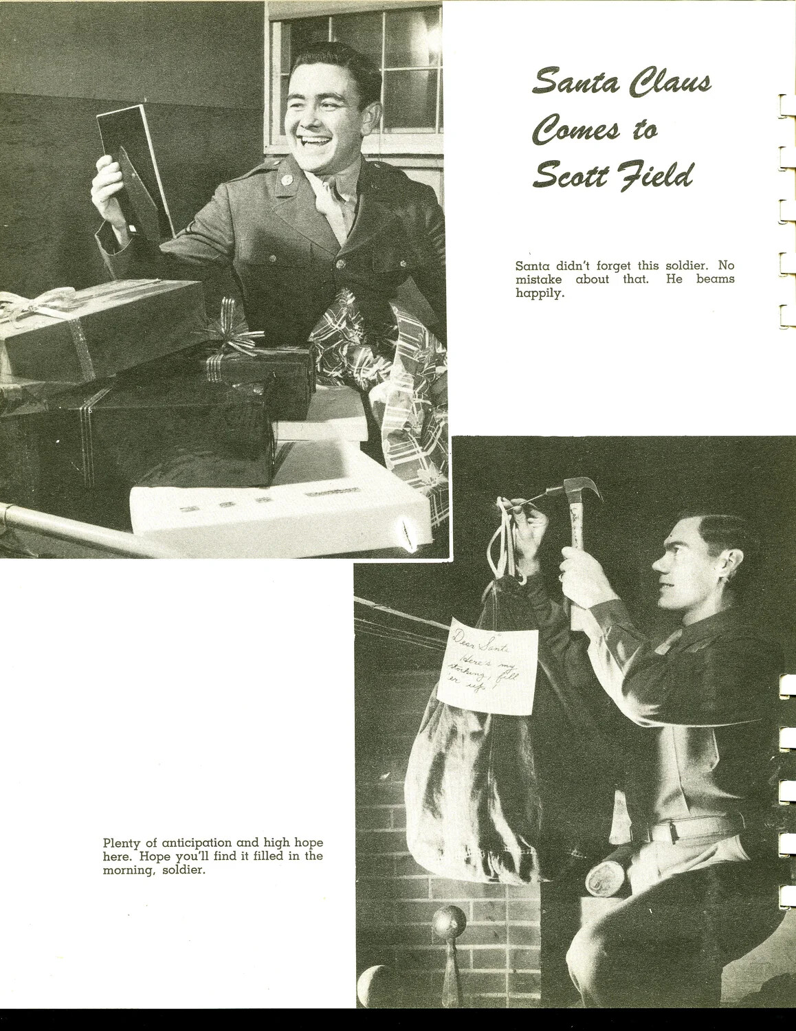 "Santa Claus Comes to Scott Field" - Christmas Feature, Scott Field Book